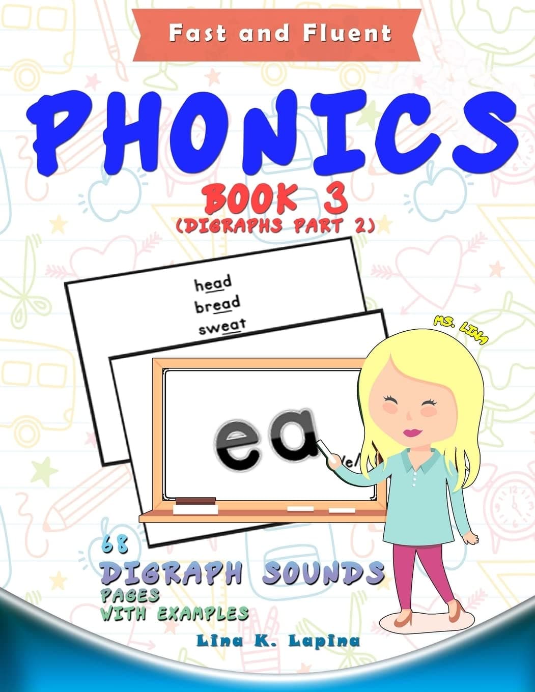 Phonics Flashcards (Digraph Sounds) Part2: 68 Flash Cards with Examples Paperback – Big Book, 20 June 2017