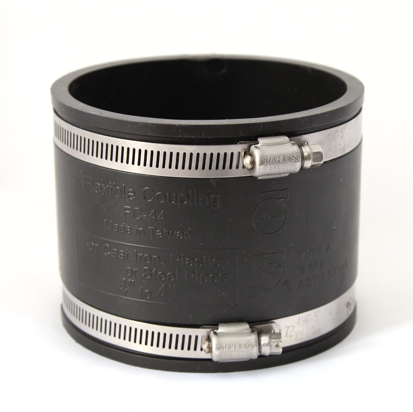 4" Rubber Coupling 110mm PVC Soil Drain Pipe Coupler -Same As Fernco Top Quality