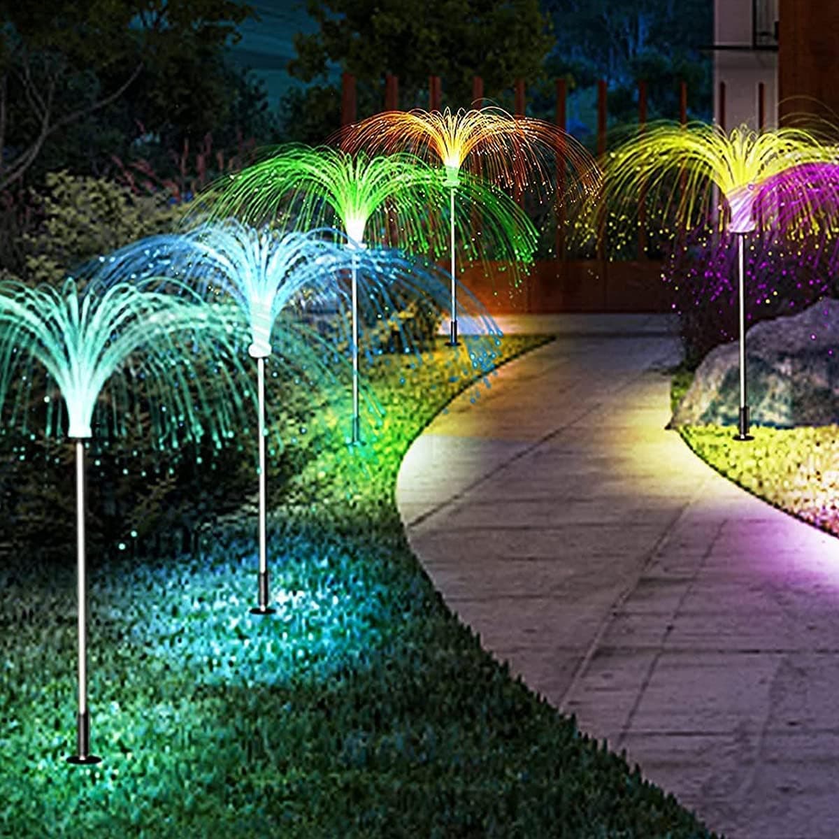 Solar Jellyfish-Shaped Lights