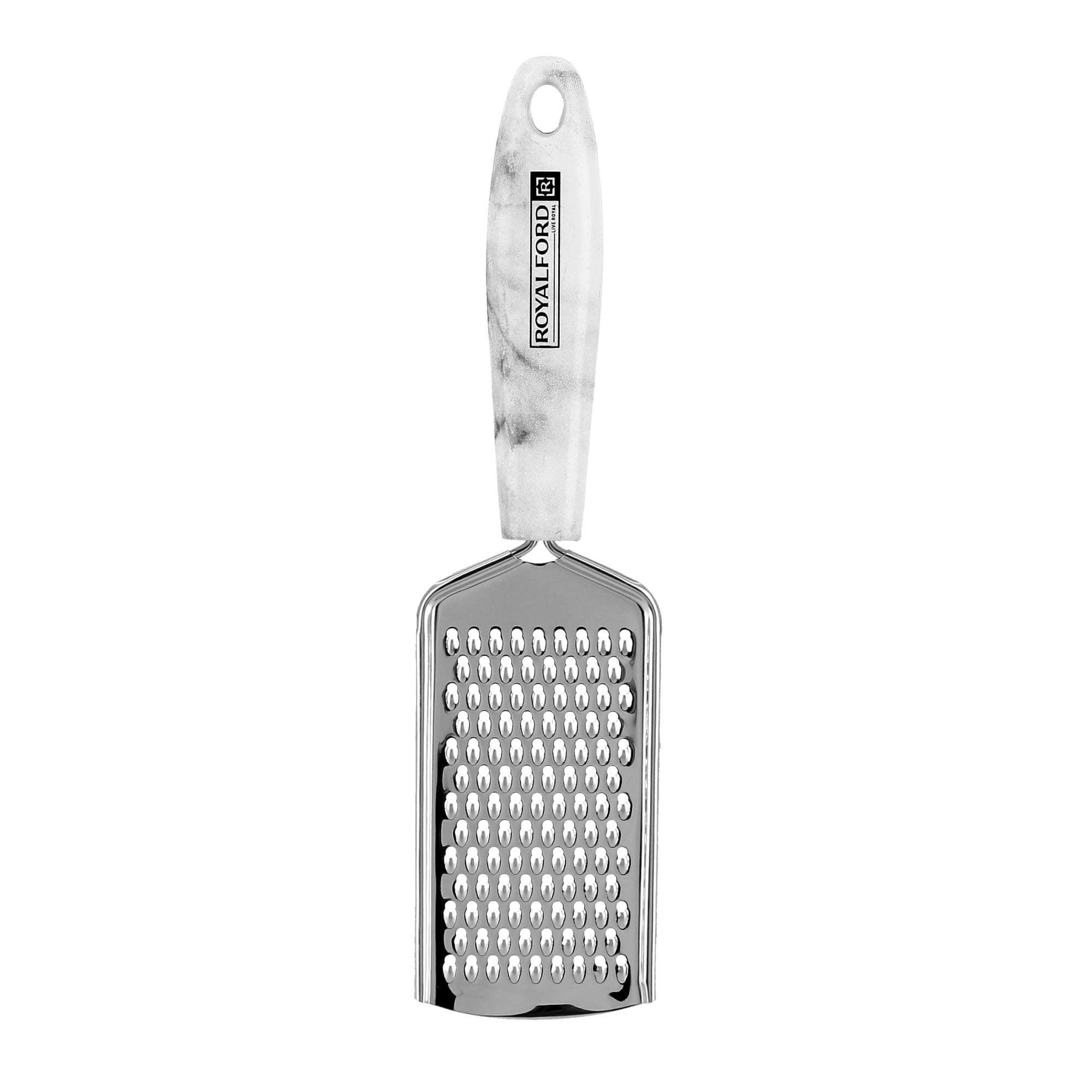 Royalford Marble Designed ABS stainless steel Grater Easily Shreds and Grates Cheeses, Vegetables and Other Foods - Versatile Kitchen Utensil Tool - Razor Sharp Blade