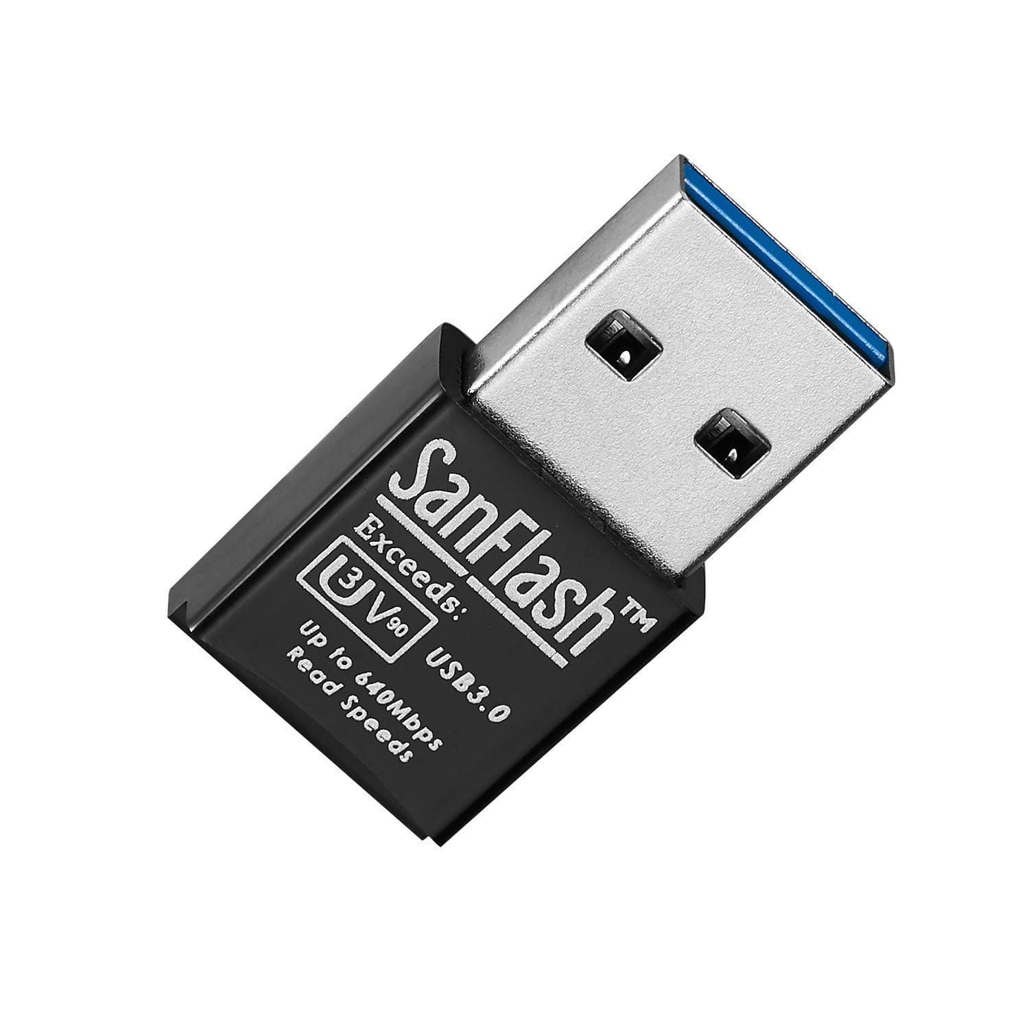 SanFlash PRO USB 3.0 Card Reader Works for HTC O2 XDA Trion Adapter Directly Read at 5Gbps Works for Your MicroSDHC MicroSDXC Cards!