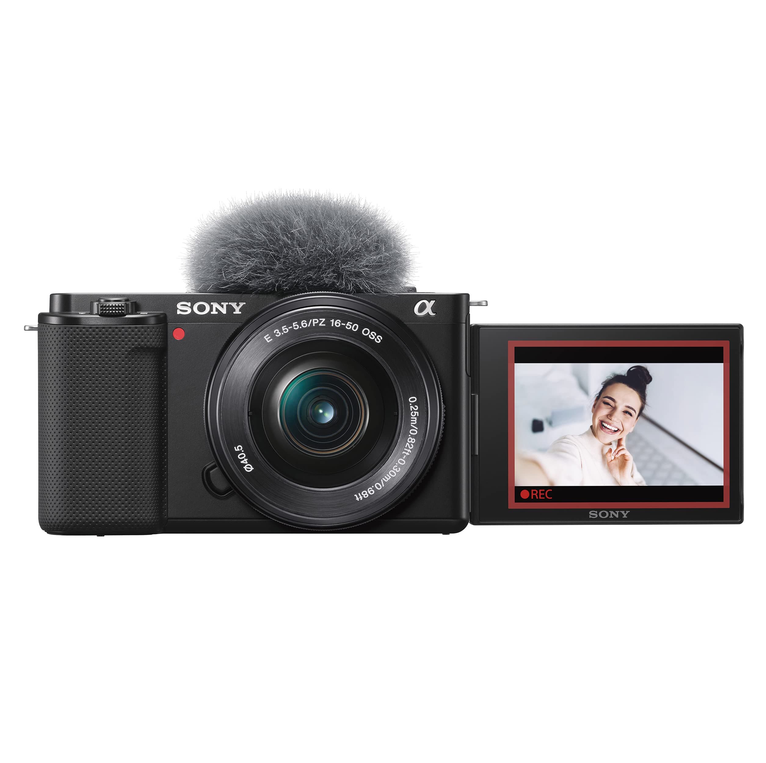 Sony Alpha ZV-E10L 24.2 Mega Pixel Interchangeable-Lens Mirrorless vlog Camera with 16-50 mm Lens, Made for Creators (APS-C Sensor, Advanced Autofocus, Clear Audio, 4K Movie Recording) - Black