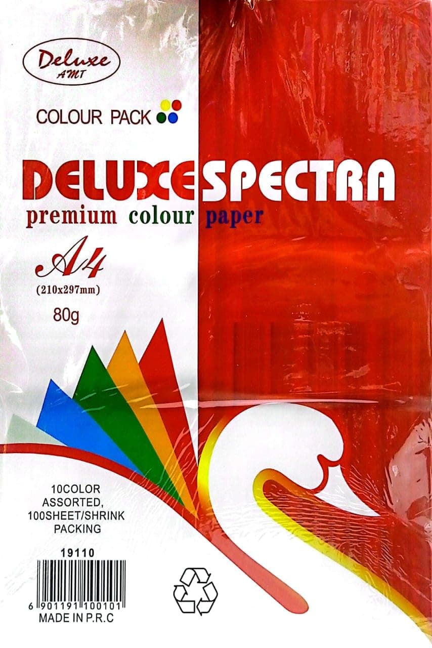 Printing Papers for Arts and Crafts Projects (100 Sheets, A4, Rainbow)