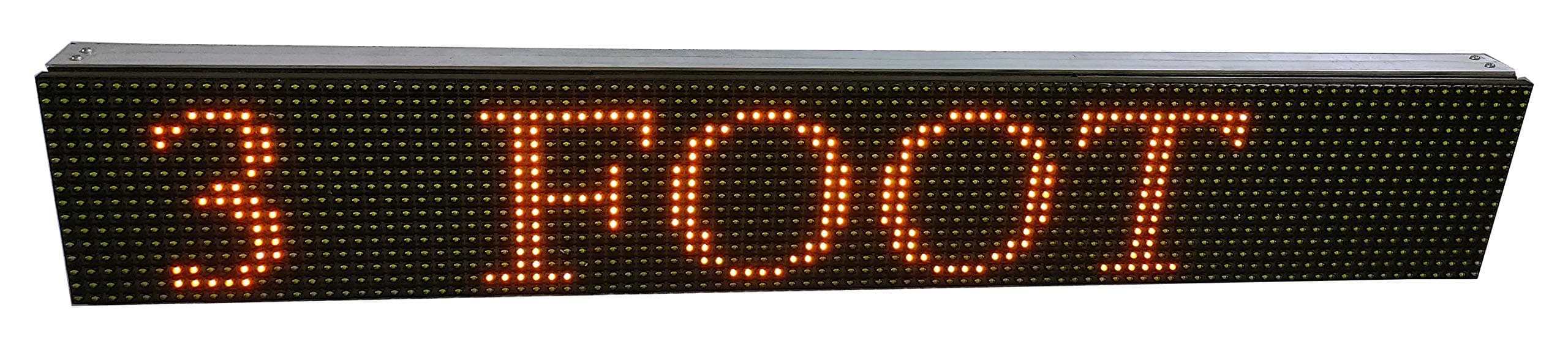 AL-QURAISH P10 Led Running/Scrolling Programable Text Message Display Board WI-FI (YELLOW, 7 INCH. × 37 INCH.)