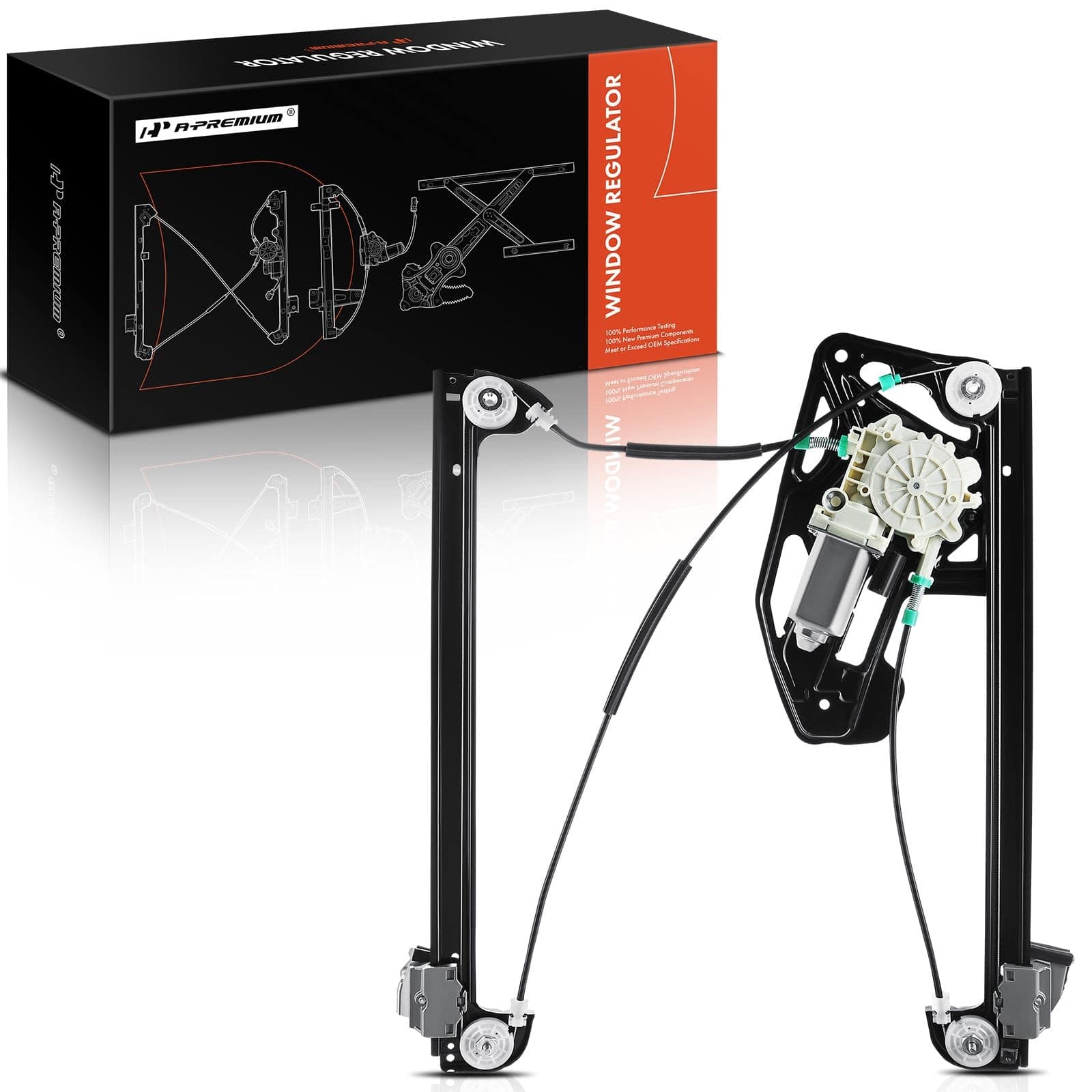 Power Window Regulator with Motor Replacement for BMW E38 740i 740iL 750iL 1995-2001 Front Right Passenger Side