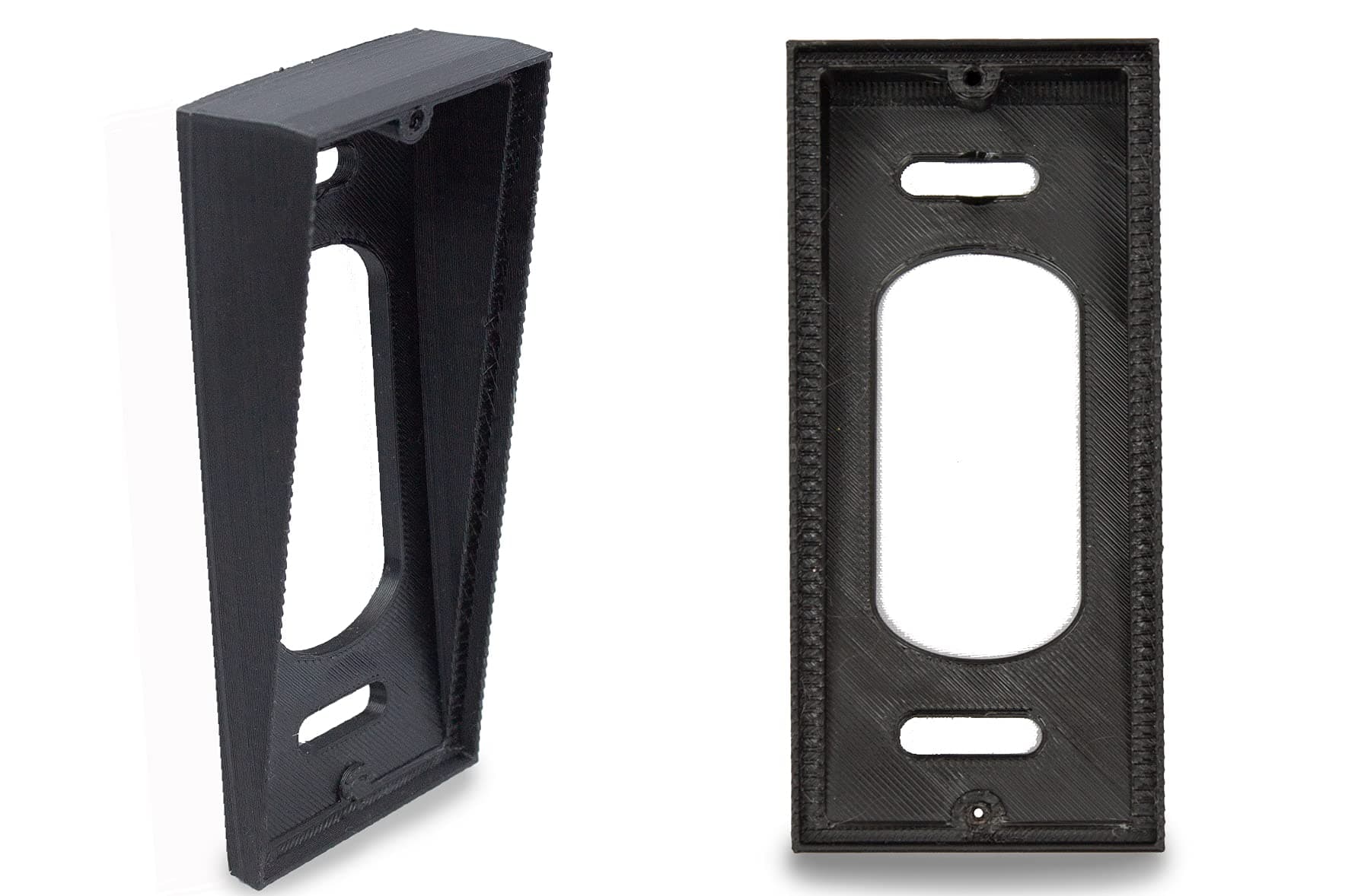 Gestech 10 Degree Fixed Standalone Angle Wedge for Ring Doorbell Wired (Not Pro/Pro 2), Texxen Dual Cam, Fits Either Right Or Left Up Or Down, Non Stackable