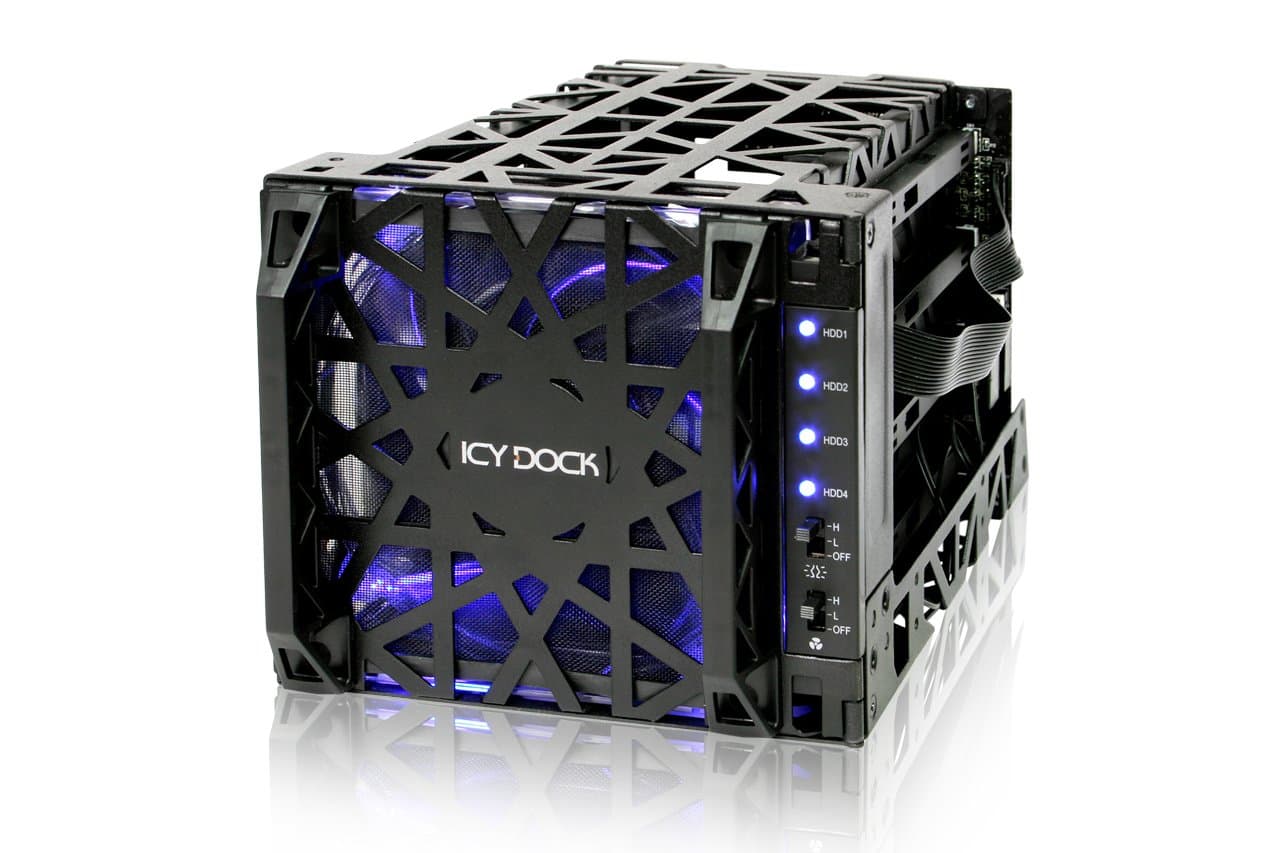 ICY DOCK MB074SP-1B Black Vortex Removable Module 3.5 HDD 4 in 3 HOT SWAP