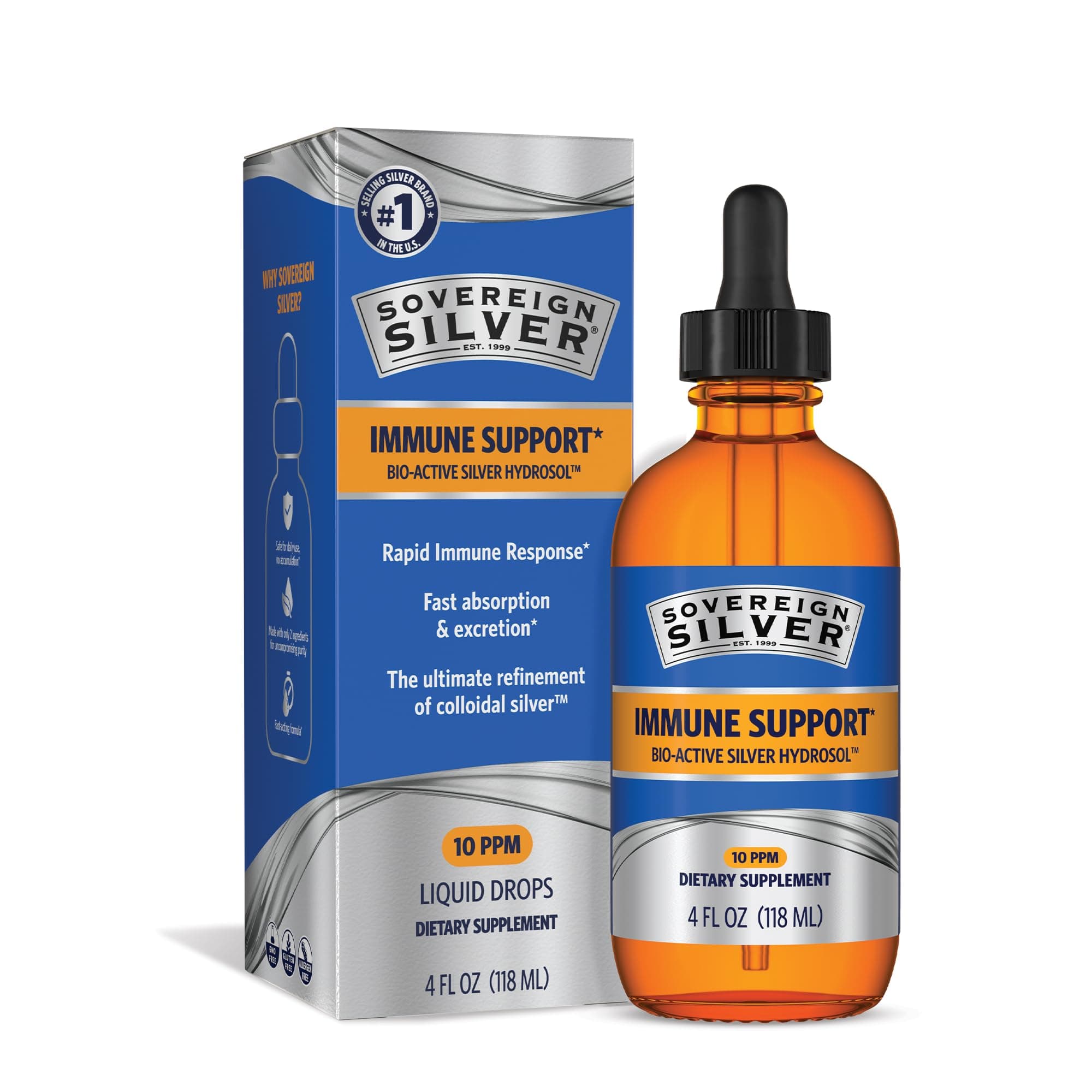Sovereign Silver Bio-Active Silver Hydrosol - 4oz