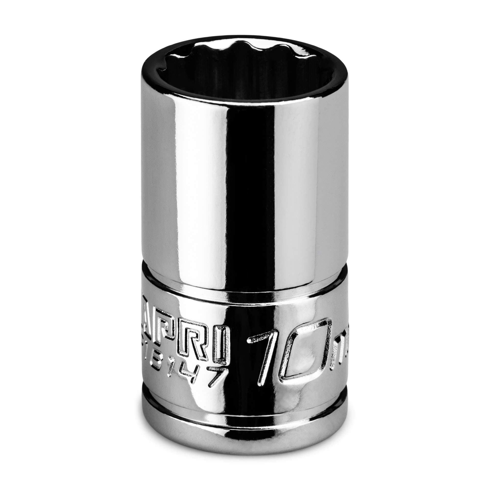 Capri Tools 10 mm Shallow Socket, 1/4 in. Drive, 12-point, Metric
