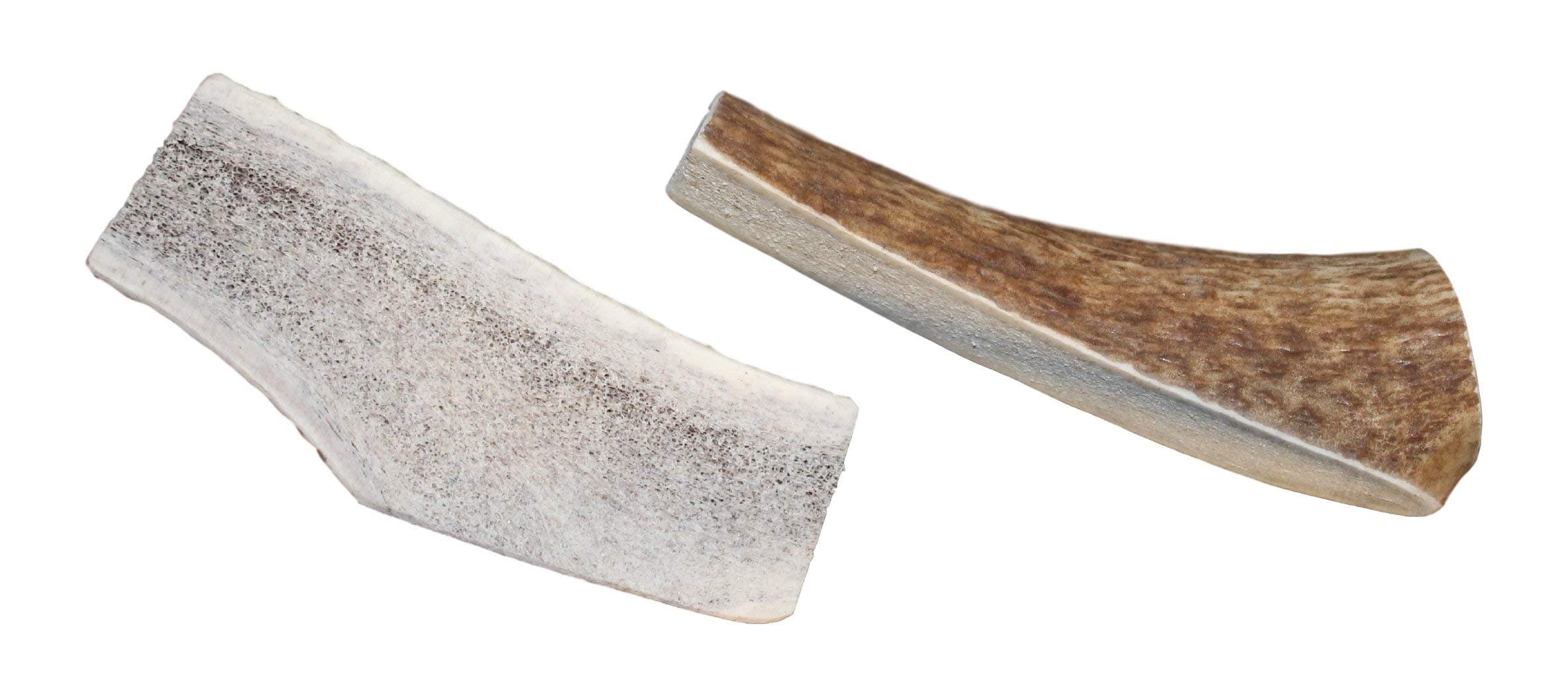 Elkhorn Premium Chews - Medium Split Twin Pack (for 20-40 lb Dogs and Puppies) Premium Grade Elk Antlers for Dogs (2 Pieces) Sourced in The USA