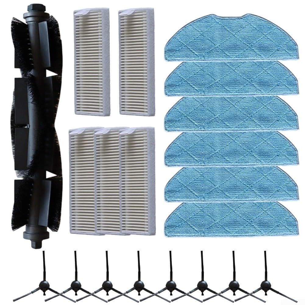 For Eureka Lvac Voice Nuo Accessory Set, Main Brush, Side Brushes, Filters, Mop Cloth for a Cleaner Home Environment (B)