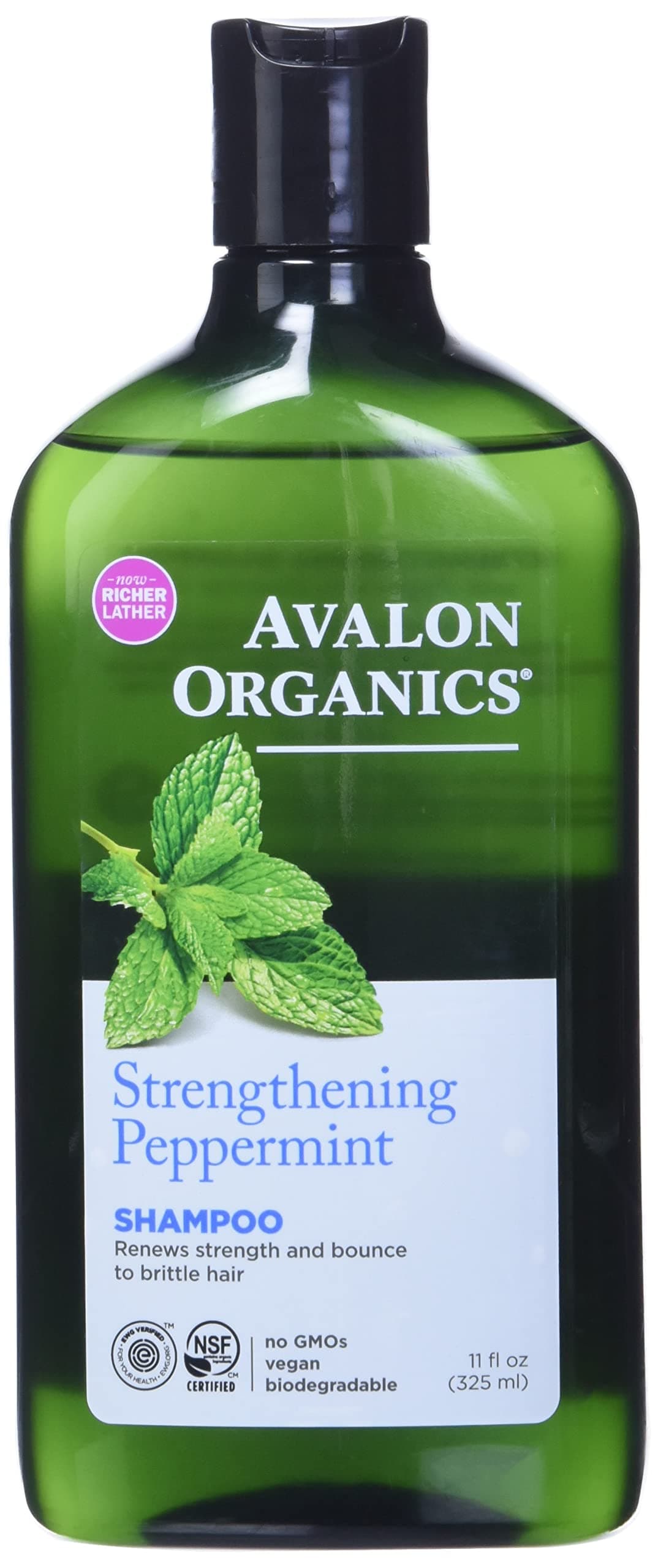 Shampoo, Strengthening Peppermint, 11 Oz