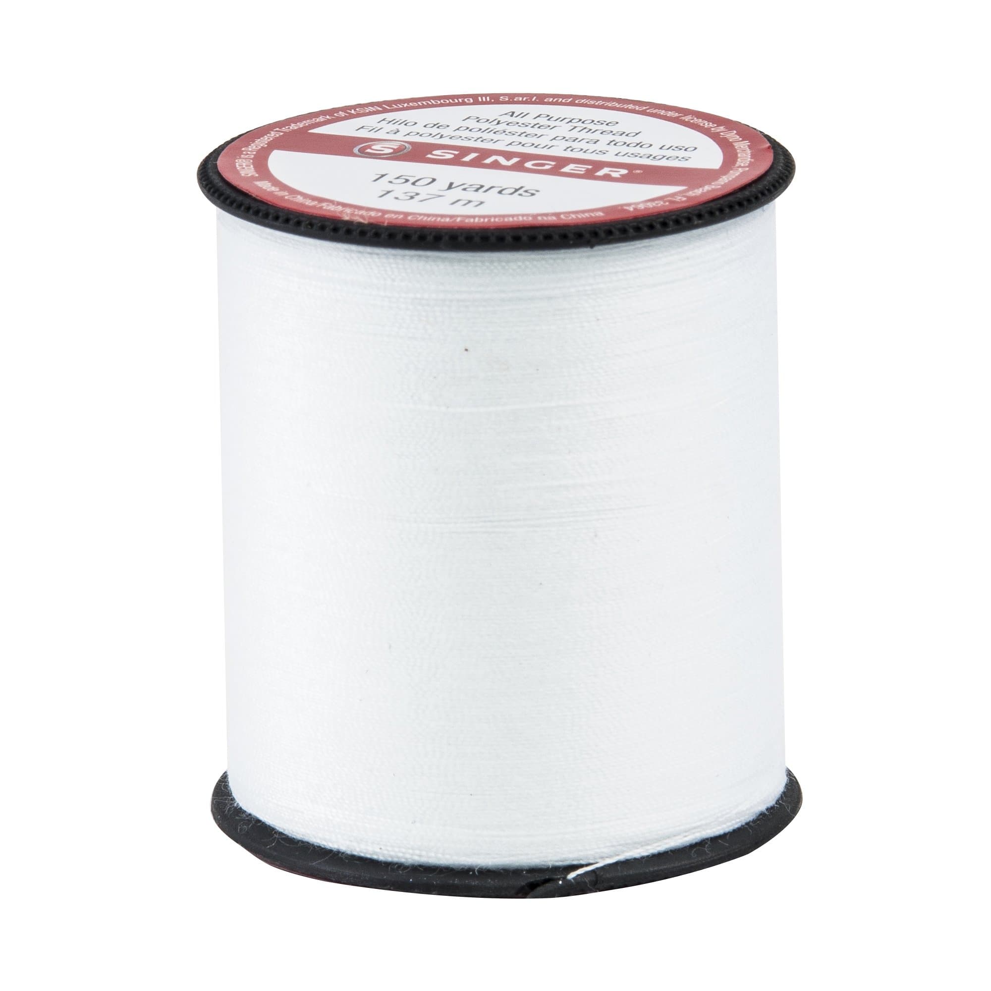 150-yard All Purpose Polyester Thread, 1-Pack, White, Model:60100