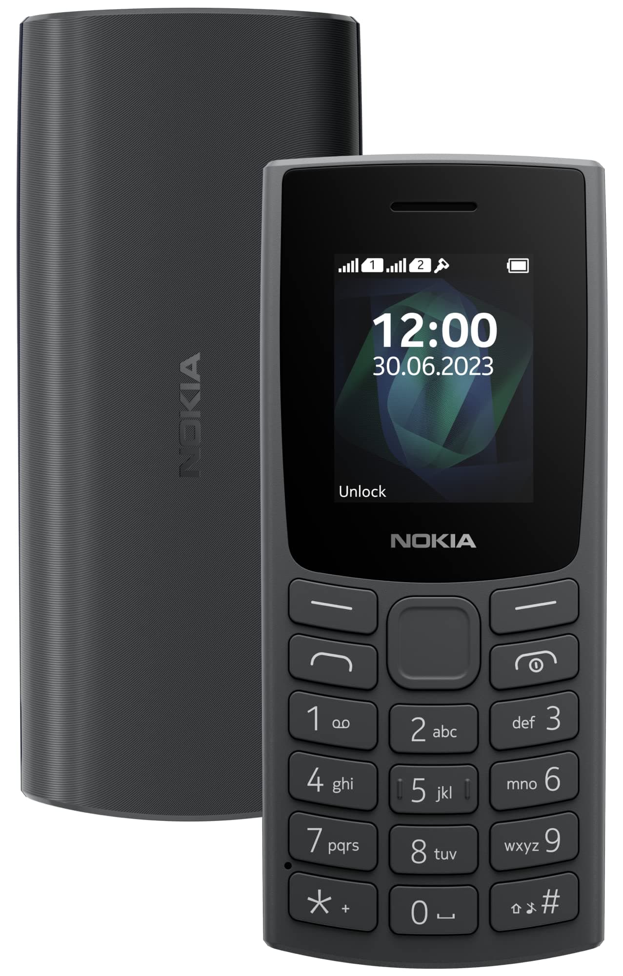 Nokia 105 Single SIM Keypad Phone (2020) | Black