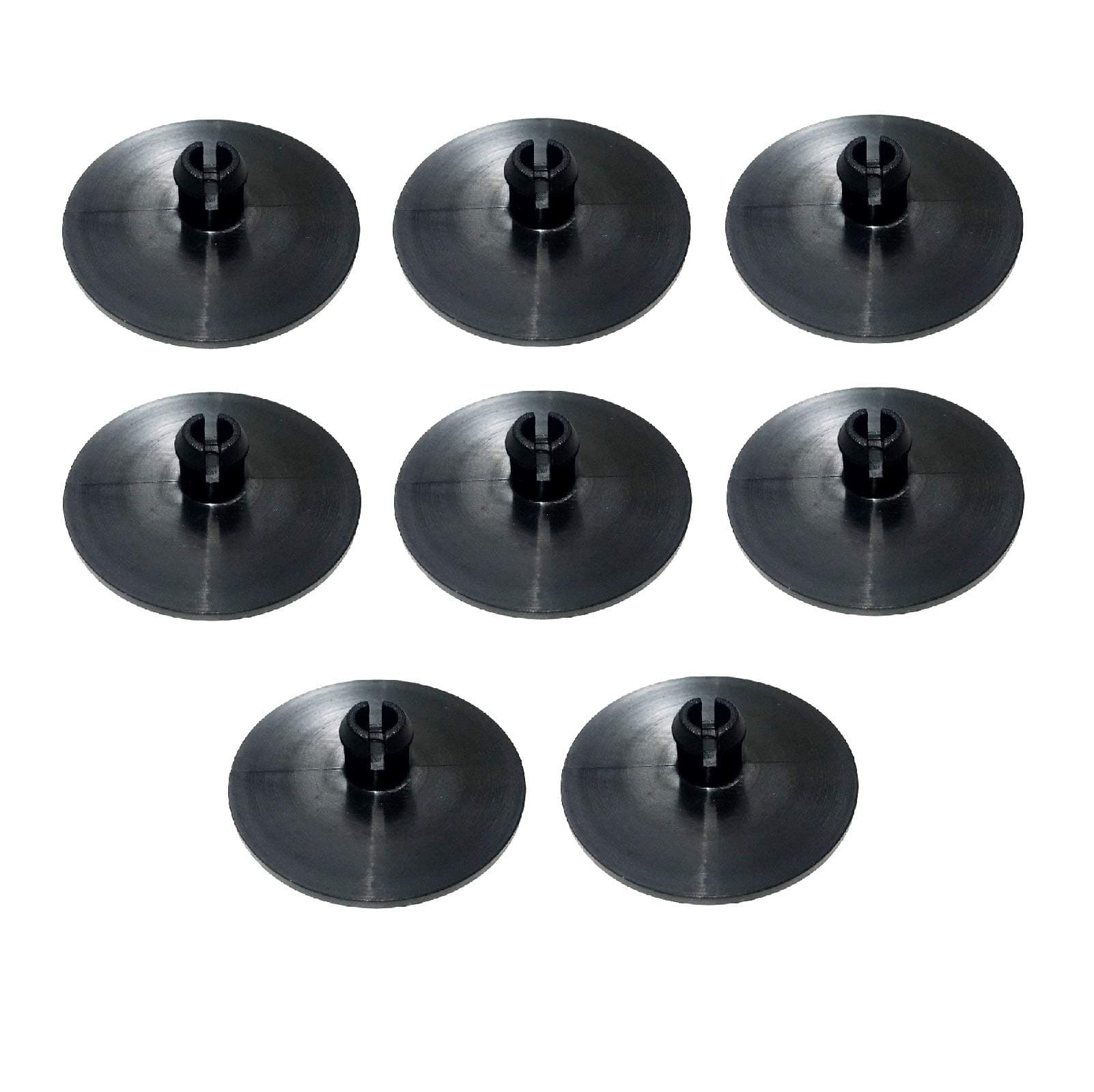 8 PCs 2 Inch 2" Leaf Spring End Tip Wear Pad Anti Squeak Insert Cushion Plastic Silencer Block Round