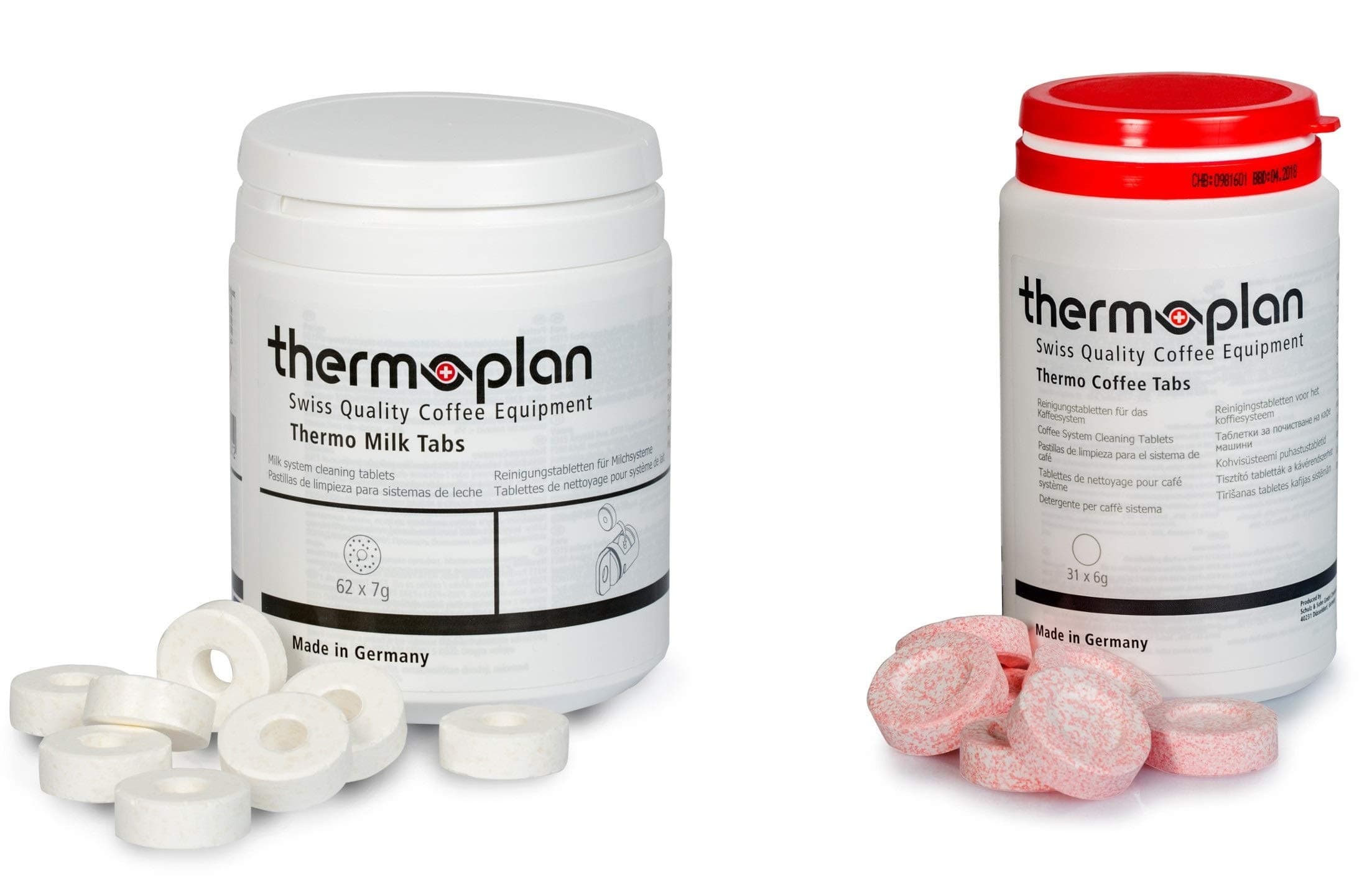 Thermoplan | Black & White 4 c Tab-Set | Cleaning Bundle for Three Month | 3 Boxes Thermo Milk Tabs + 3 Boxes Thermo Coffee Tablets