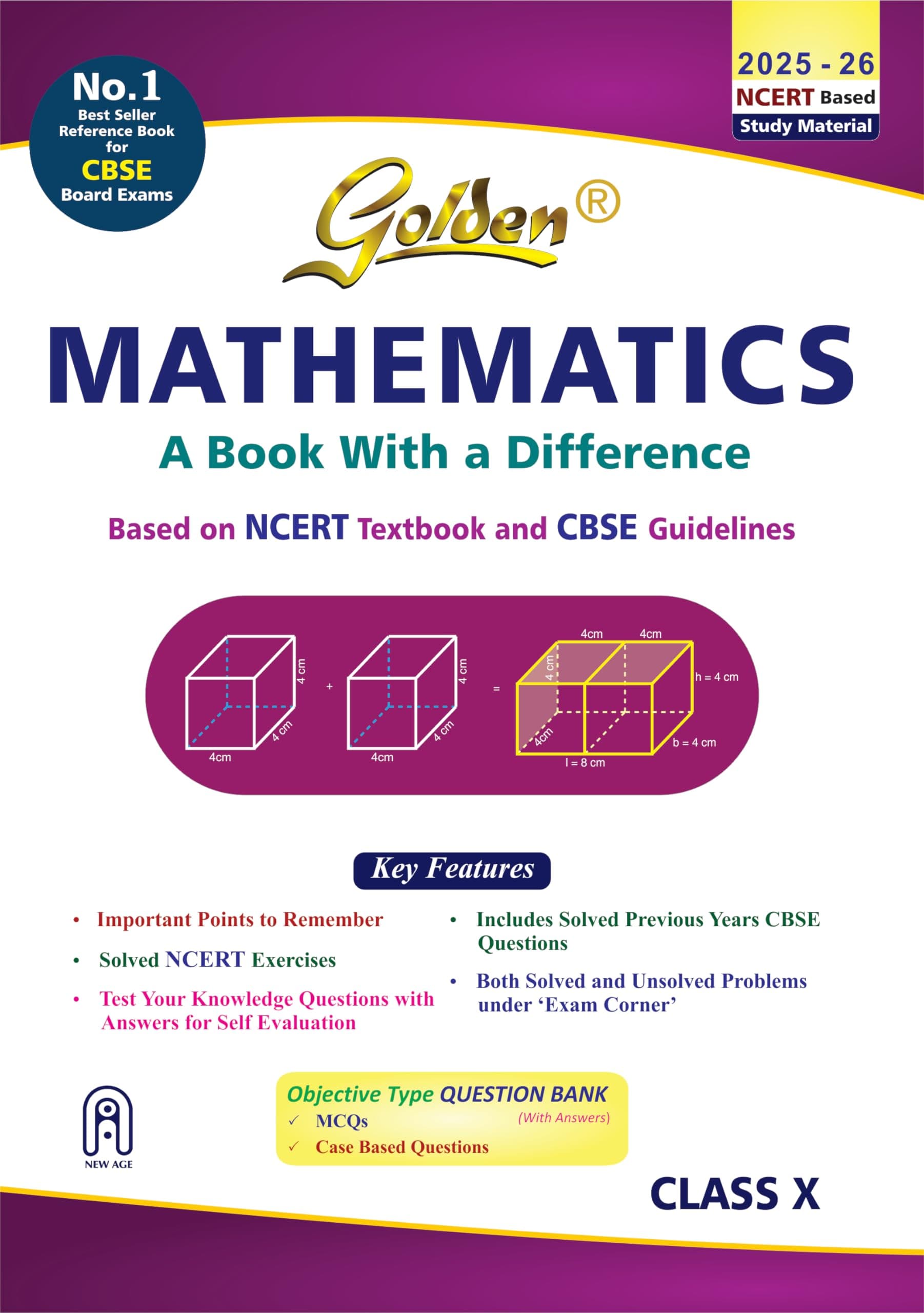 Golden Mathematics Reference Reference Book For Class- X
