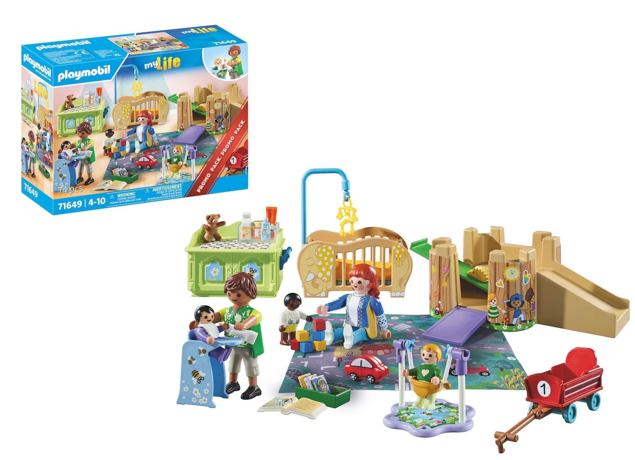 71649 MyLife: Toddler Group Promo Pack, including five figures, play tower, slide, and many adorable accessories, detailed play sets suitable for children ages 4+