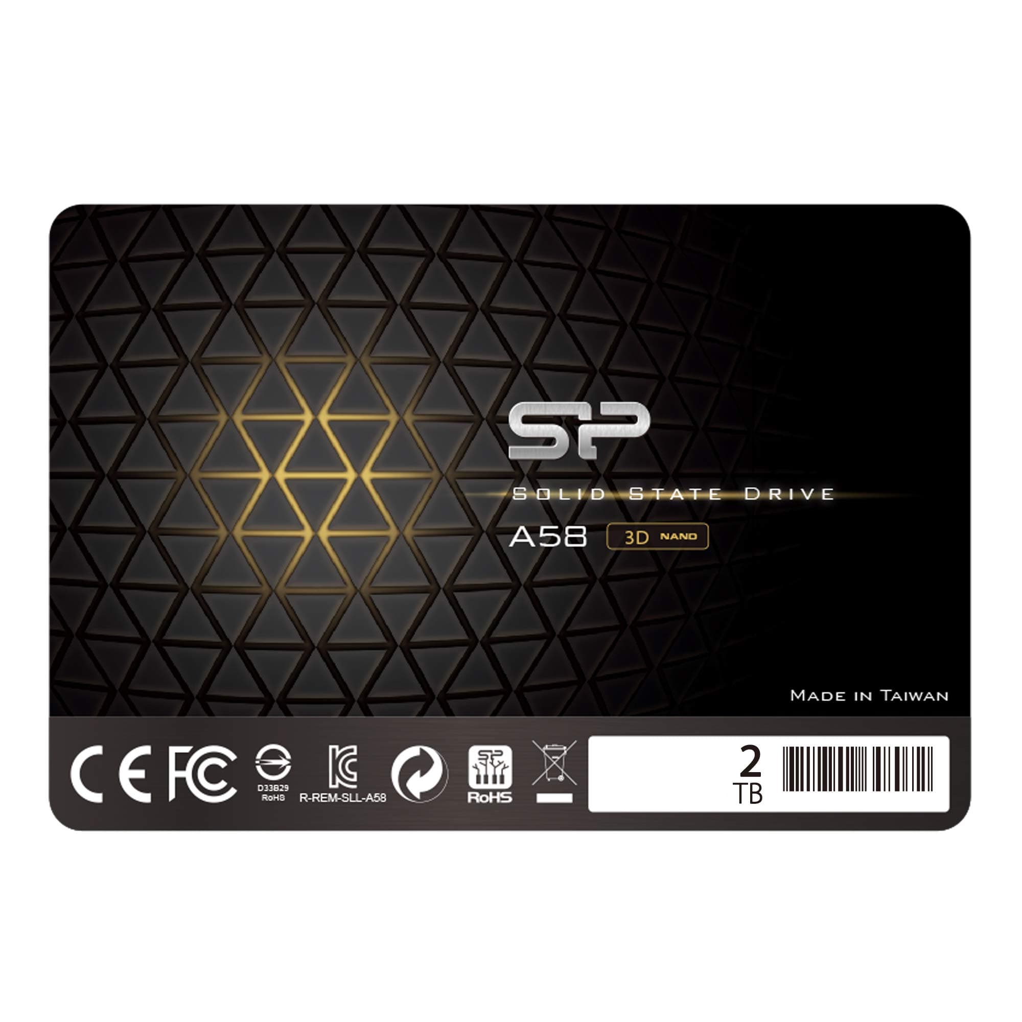 Silicon Power 2TB SSD 3D NAND A58 Performance Boost SATA III 2.5" 7mm Internal SSD SP002TBSS3A58A25