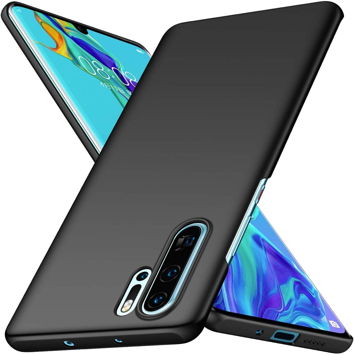 Case for Huawei P30 Pro Case [Slim Protective] [Protect from Shock/Scratch/Drop/Marks] [Premium PC Plastic] Minimalist Hard Cover for Huawei P30 Pro (Black)