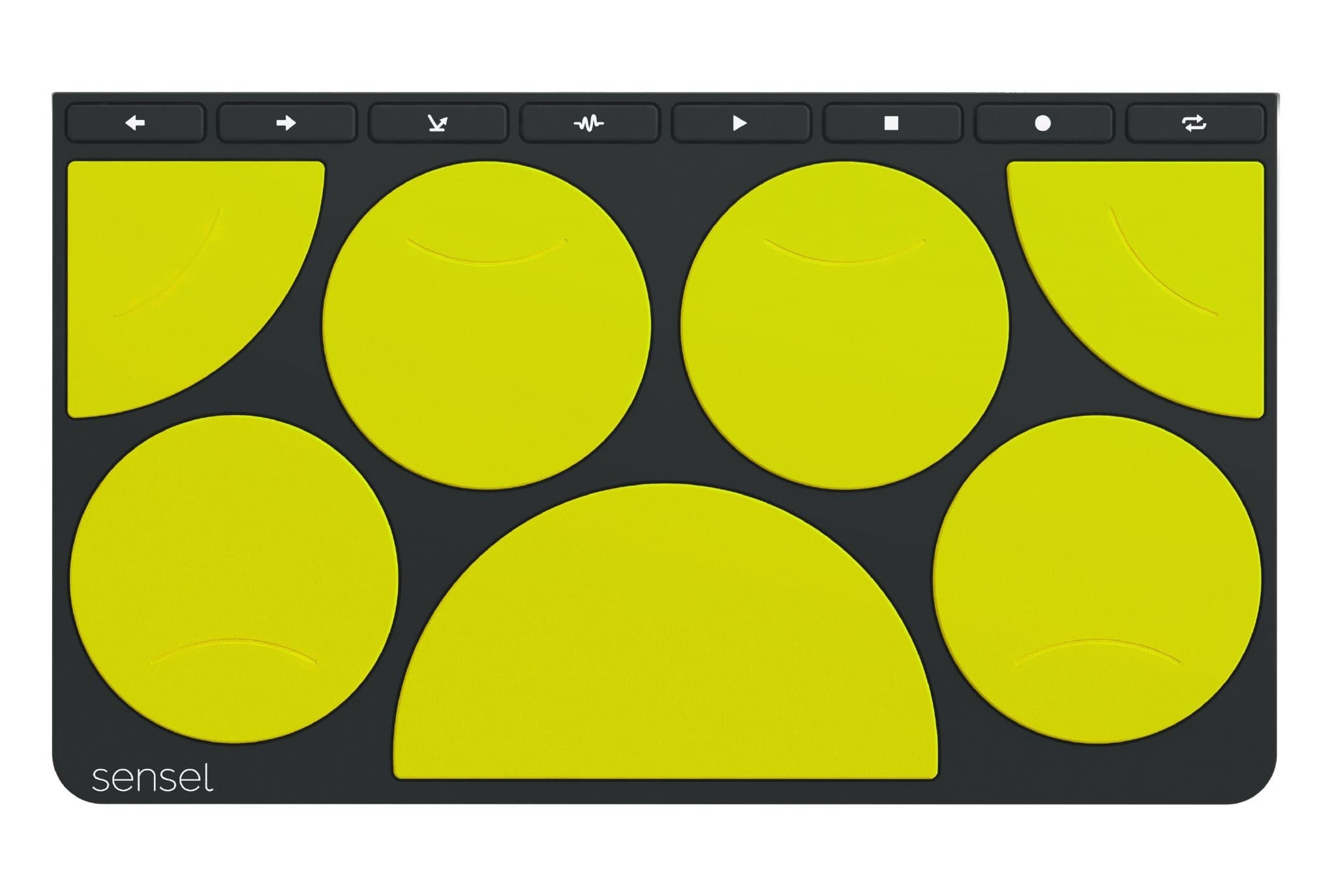 Drum Pad Overlay for The Sensel Morph, a Multi-Touch, Pressure Sensitive Input Device with Swappable Overlays for Artists, Musicians, Video Editors and All Kinds of Creators (USB and Bluetooth)