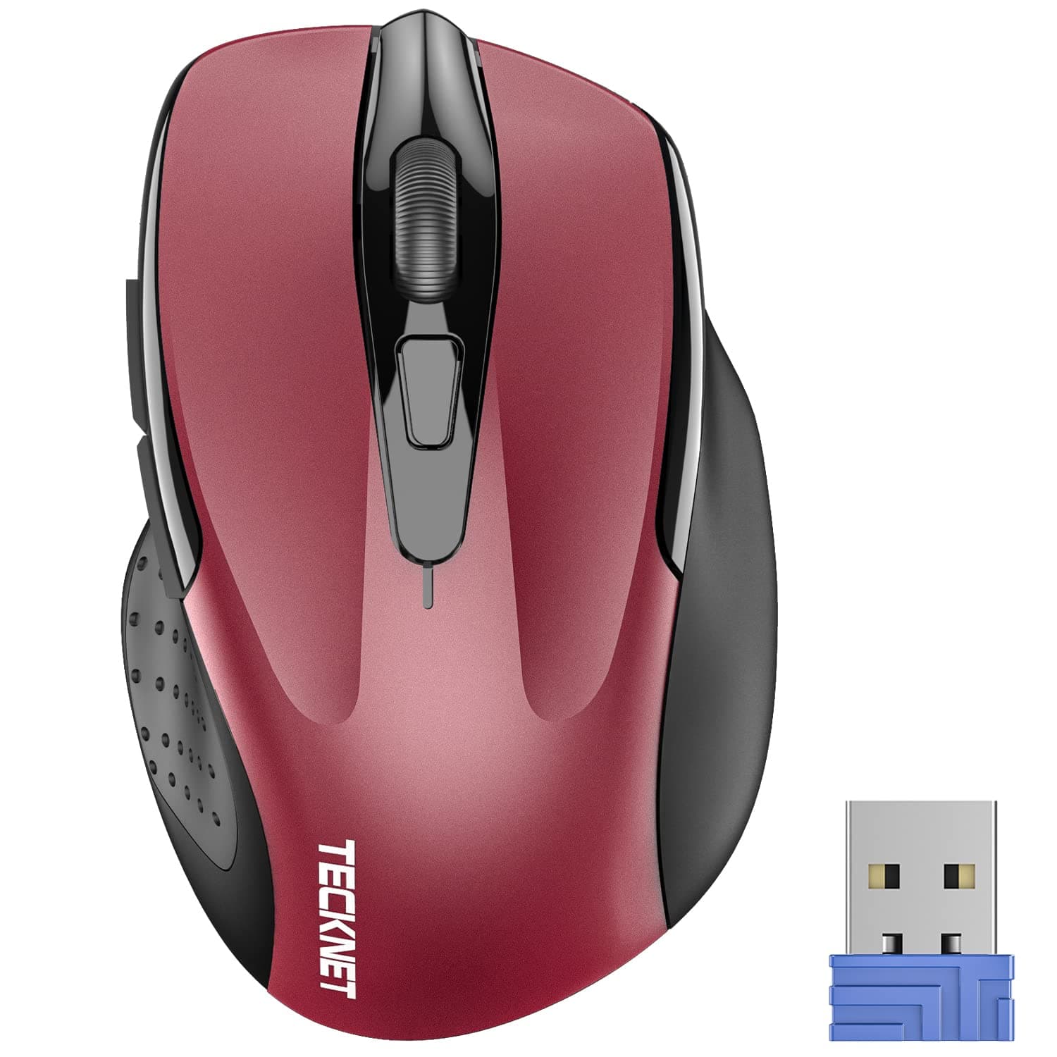 TeckNet Wired USB Optical Mouse 6 Buttons with Backward and Forward Buttons,1000/2000DPI High Precision Compatible with Windows 2000, XP, VISTA, 7, 8 and 10, Chromebook, Mac and More Compact Plug &
