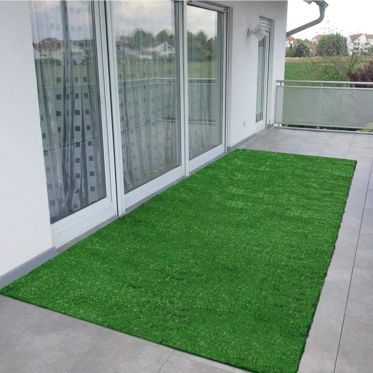CHETANYA High Density Artificial Grass Artificial Grass Carpet, Artificial Grass Mat for Balcony, Artificial Lawn, Floor mat, Doormat (4 Ft x 6.5 Ft)