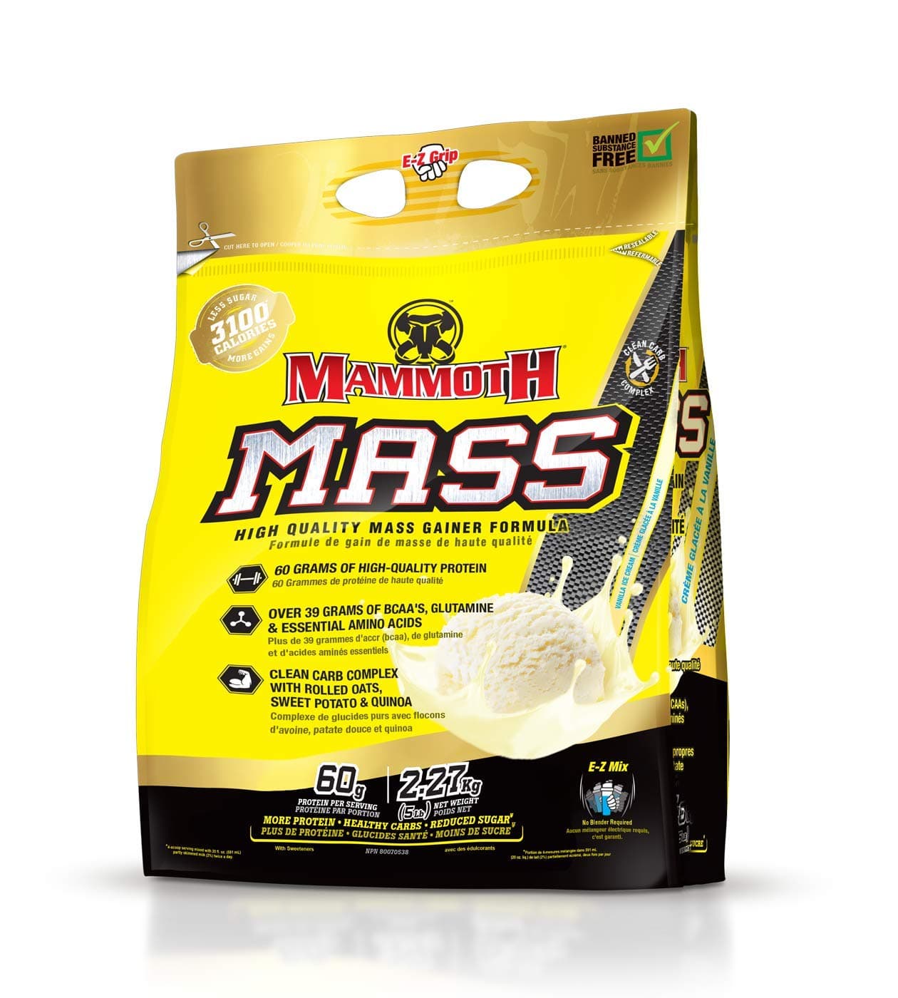Mammoth Vanilla Flavour Mass Gainer