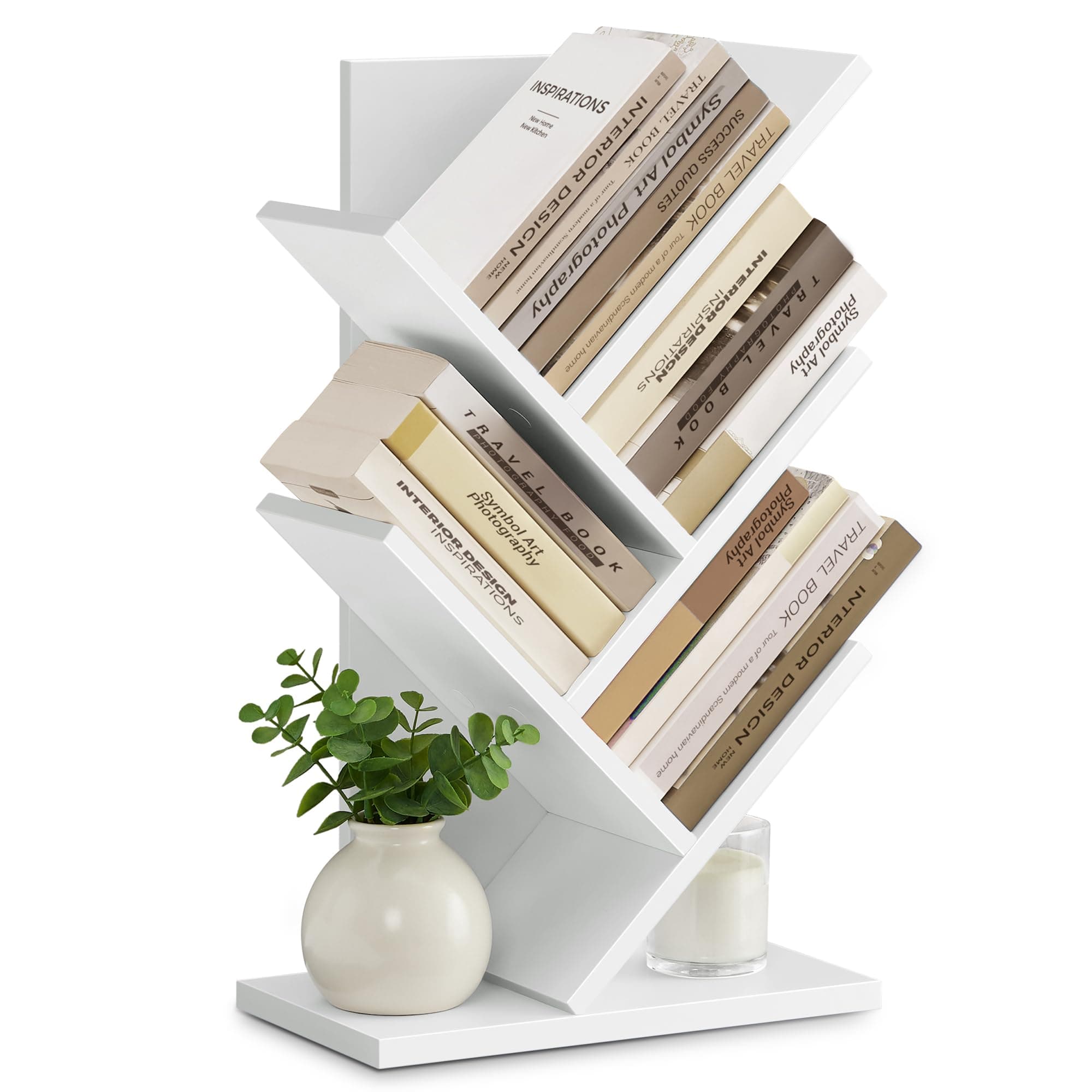 VASAGLE Bookshelf, White ULBC183T14