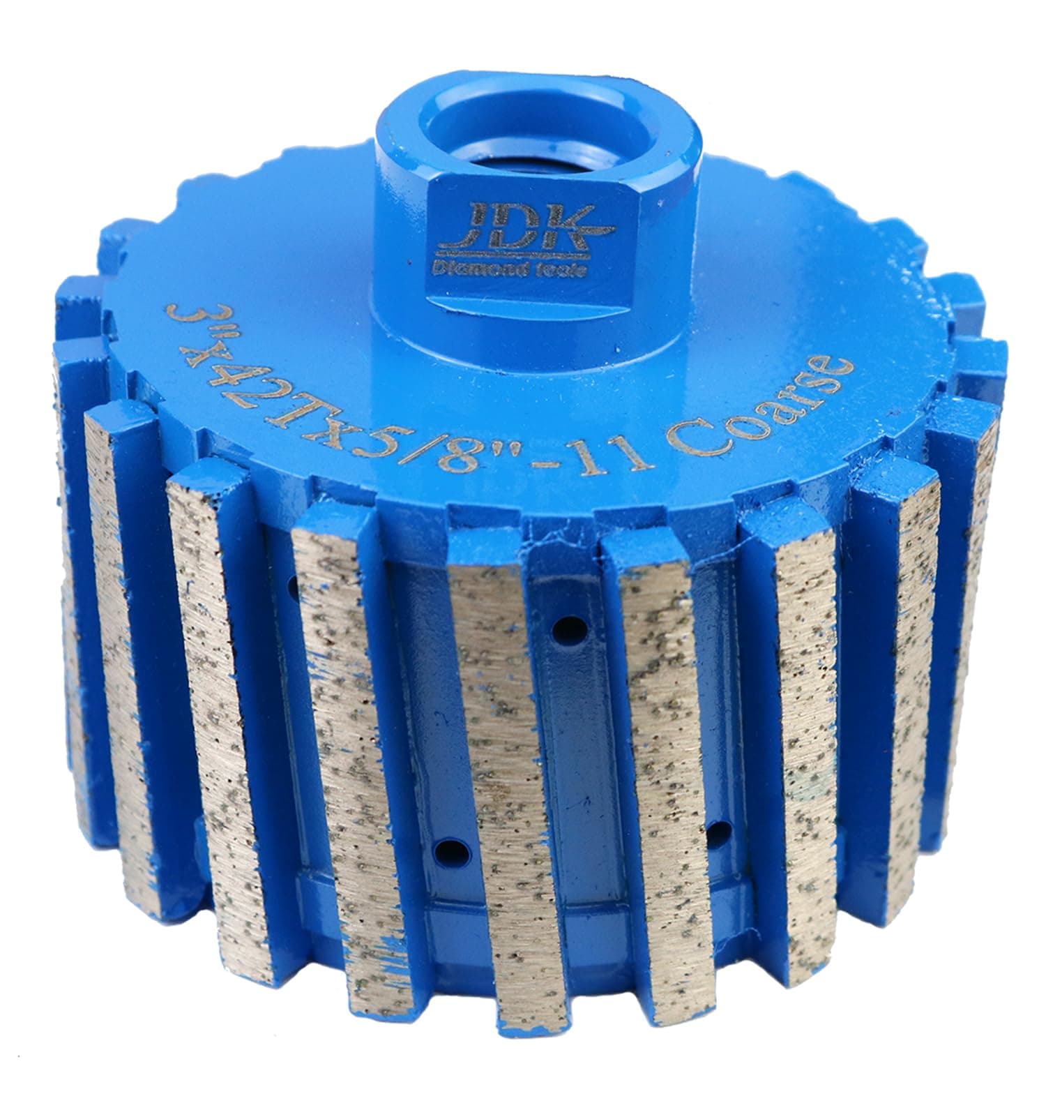 3 Inch Drum Wheel Segmented Zero Tolerance for Grinding Granite Marble Engineering Stones Concrete Sink Hole with 5/8’’-11 Thread (3 Inch,Segmented)