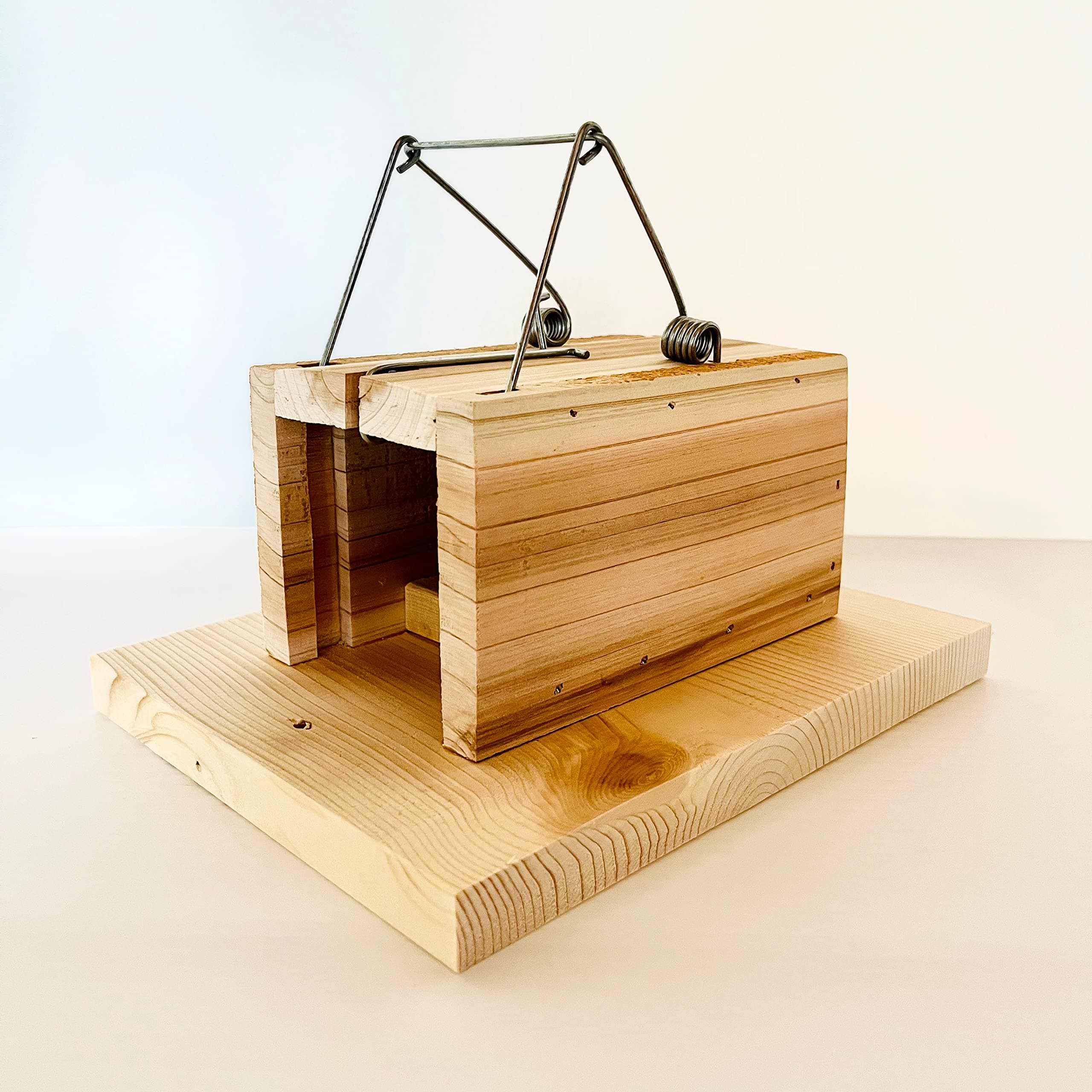 Little Killer Tree Squirrel Easy to Set Trap | Tree Mount or Ground Method | Get Rid of Squirrels & Chipmunks | Removal in House Garden Yard | Wood Choker Style Quick Clean Lethal Kill Trap | USA Made