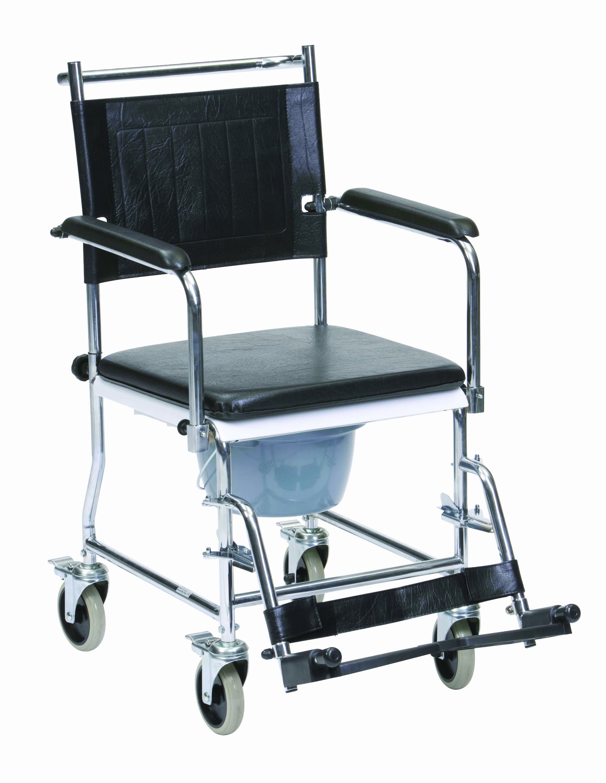 Drive Wheeled Commode with 4 Lockable Wheel Brakes