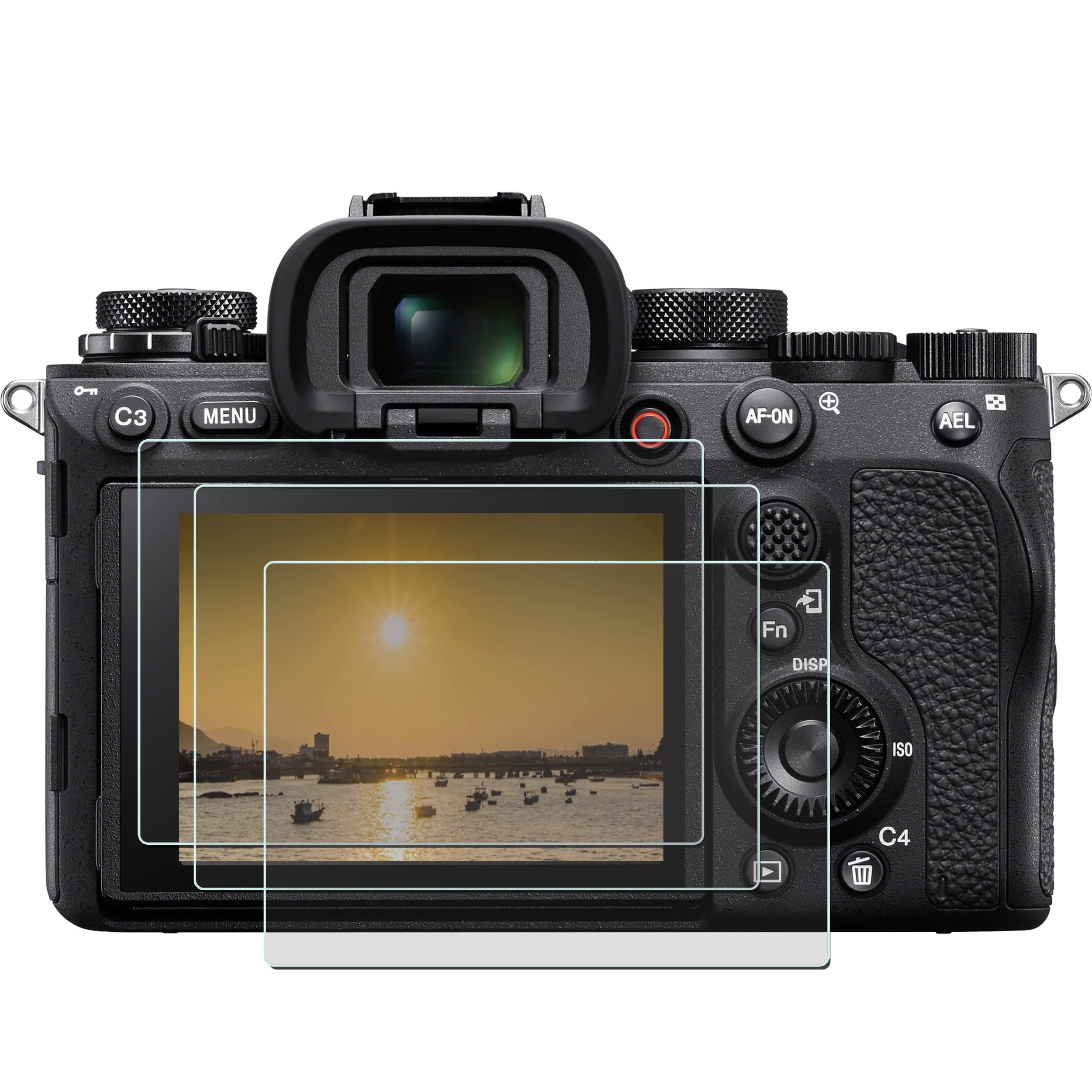 A1 Screen Protector for Sony Alpha 1 Protective Film Fit for Sony alpha 1,alpla a7c, Cyber DSC- RX100M7 ZV1 ZV-1,Tempered Glass LCD Screen Protector 9H Hardness (3 Pack)