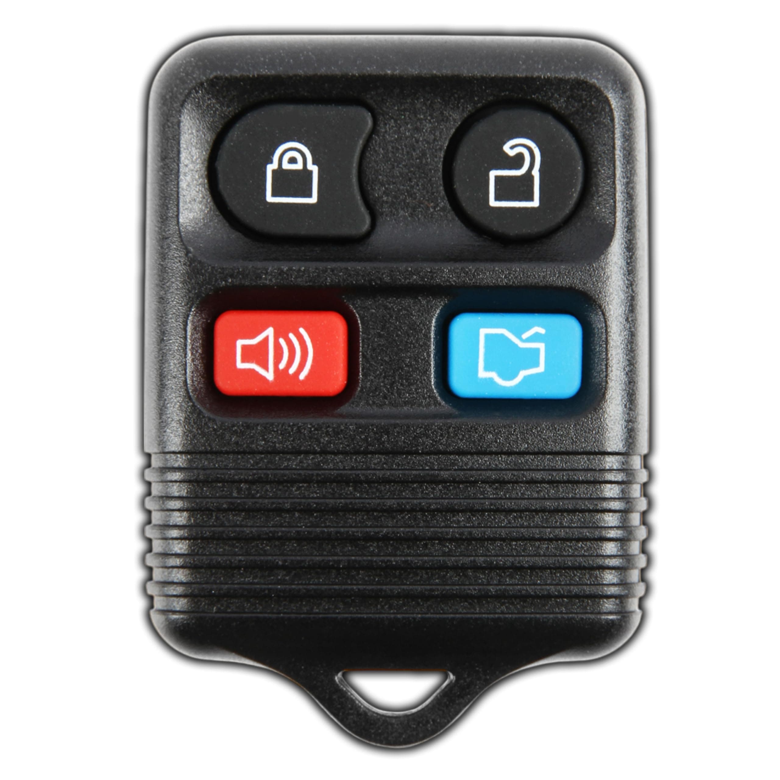 KeylessOption Black Replacement 4 Button Keyless Entry Remote Control Key Fob Clicker by KeylessOption