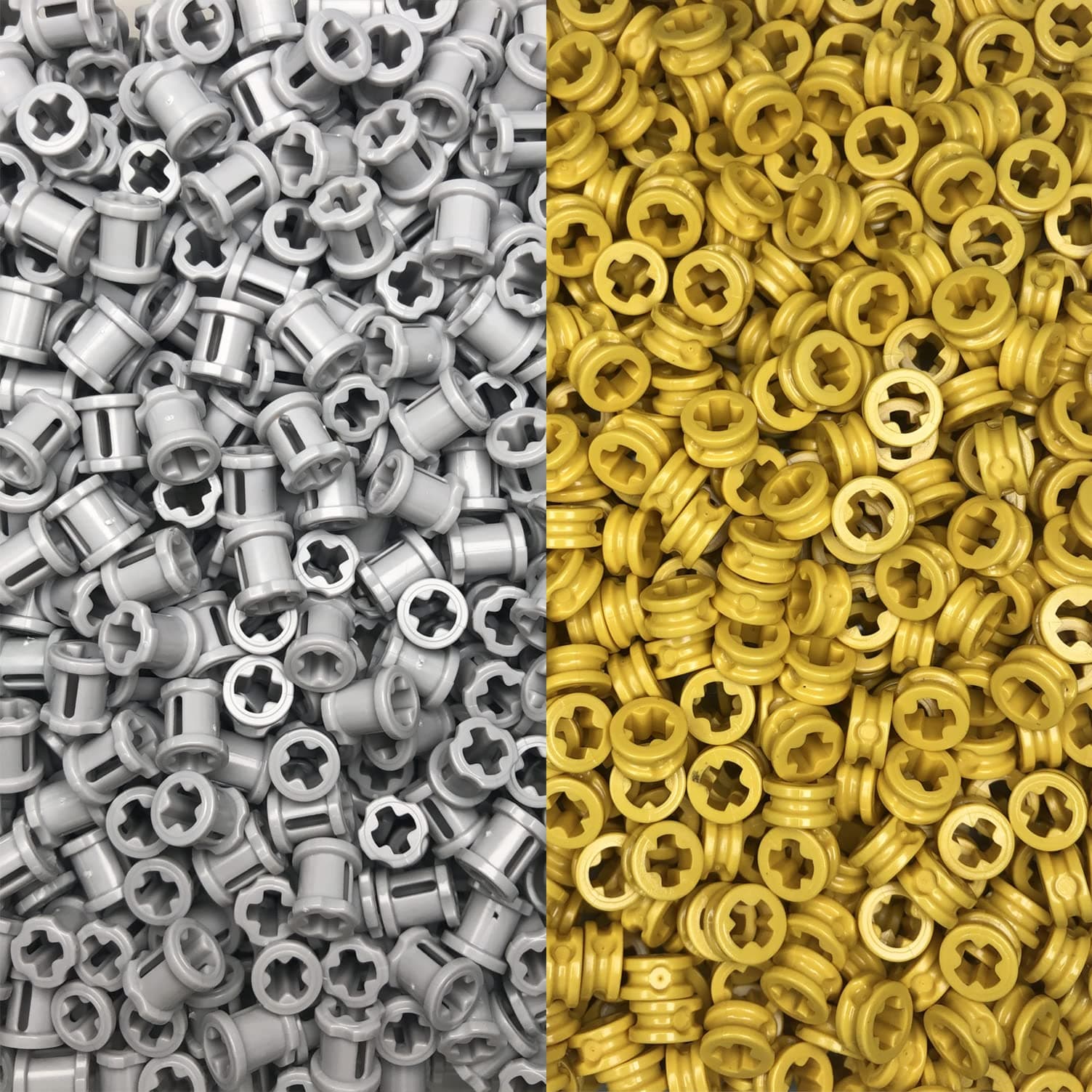 100 gram Technic Bush Half Bushing 1/2 Cross Connector Part 4265c (Random Color)