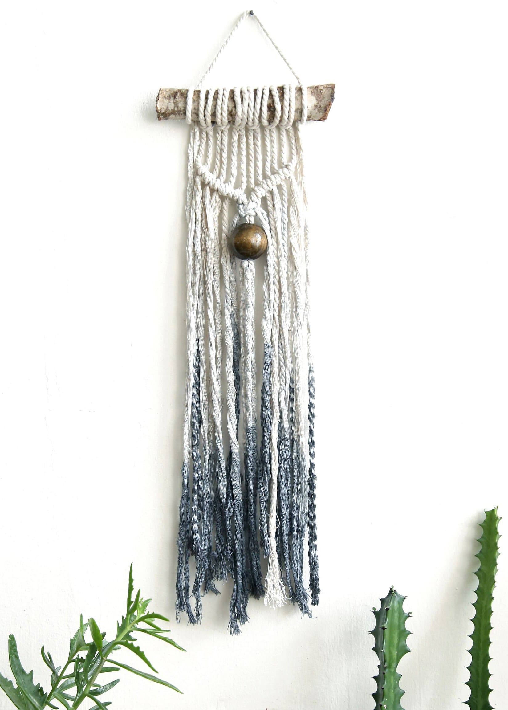 Macrame Tapestry, macrame Wall Hanging, Modern Macrame,Macrame Hanging, Dip Dye macrame, Wall Art, Boho Wall tapestry, wall decor