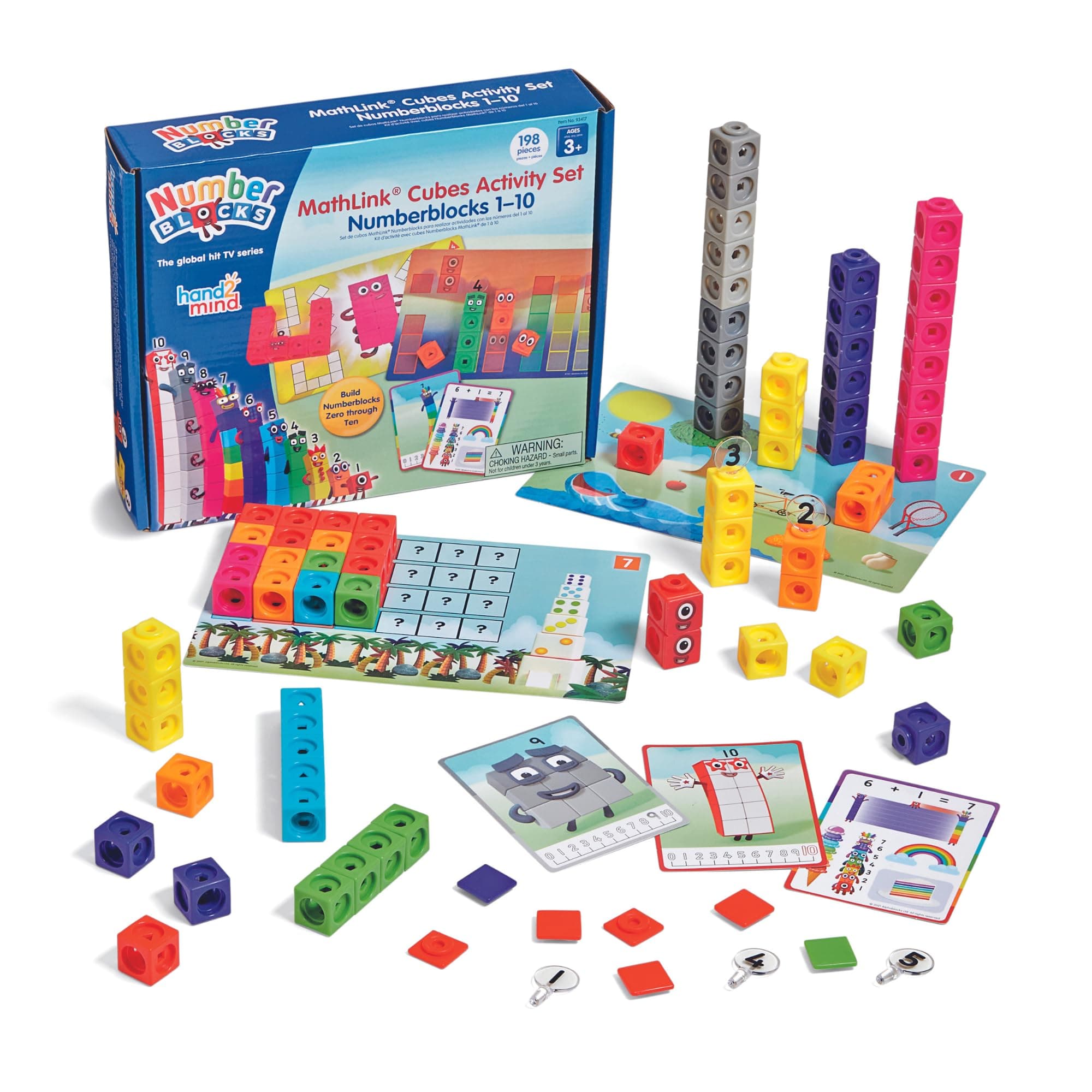 NumberBlocks MathLink Cubes Activity Set 1-10