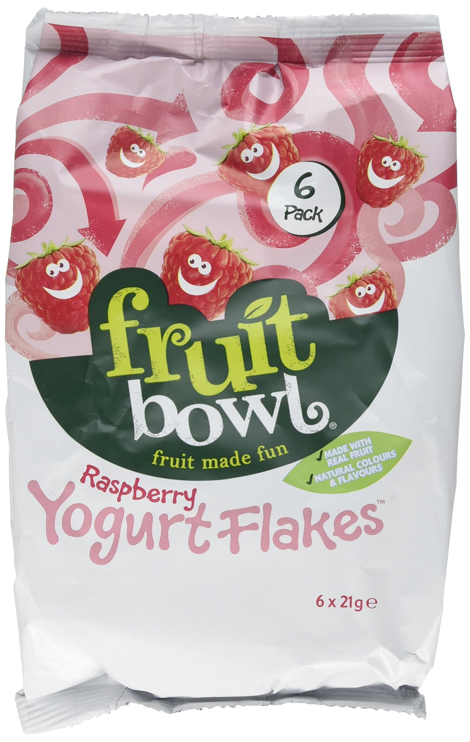 Fruit Bowl Raspberry Yogurt Flakes, 126 g