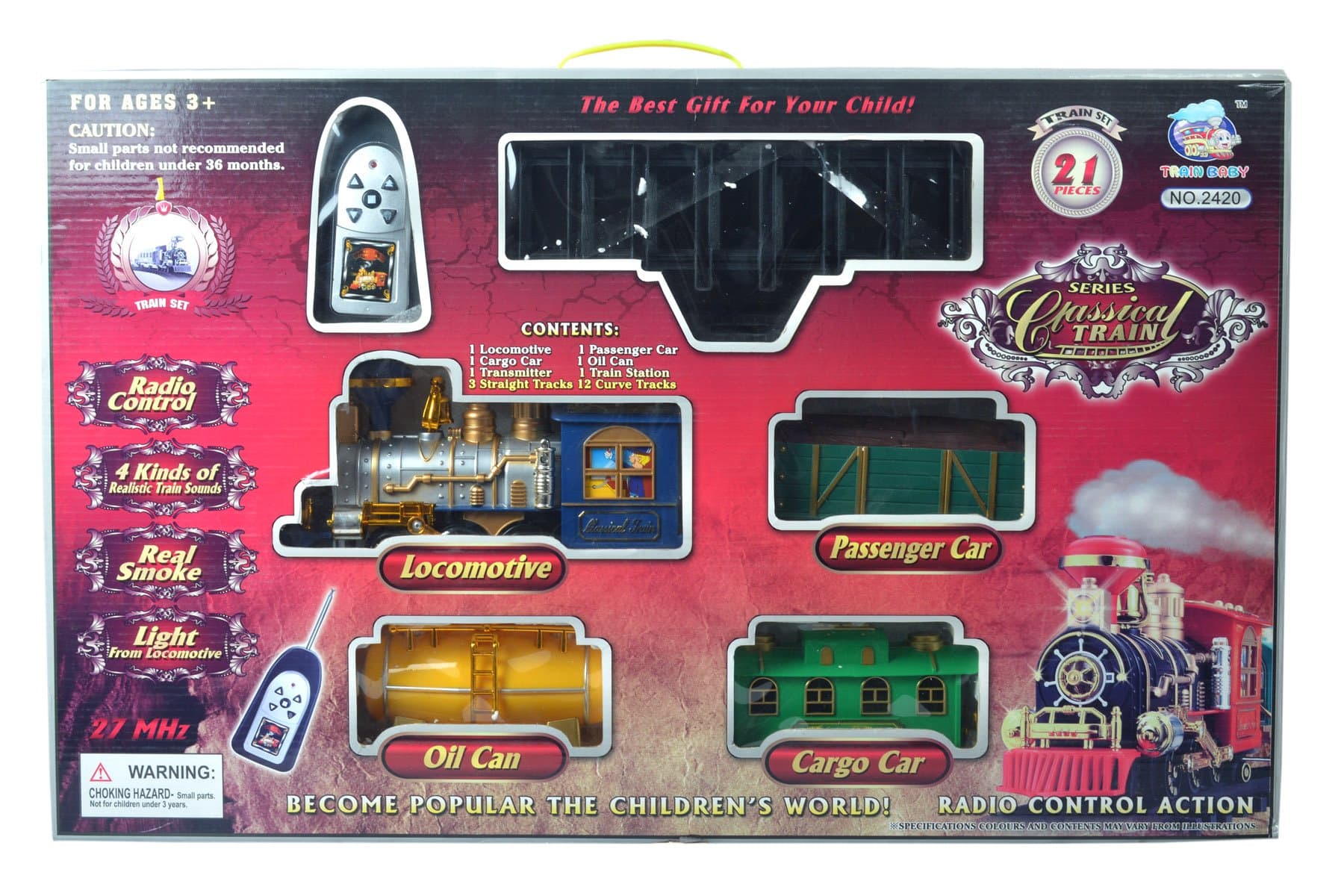 Tabu 21pcs Classical Remote Control Train