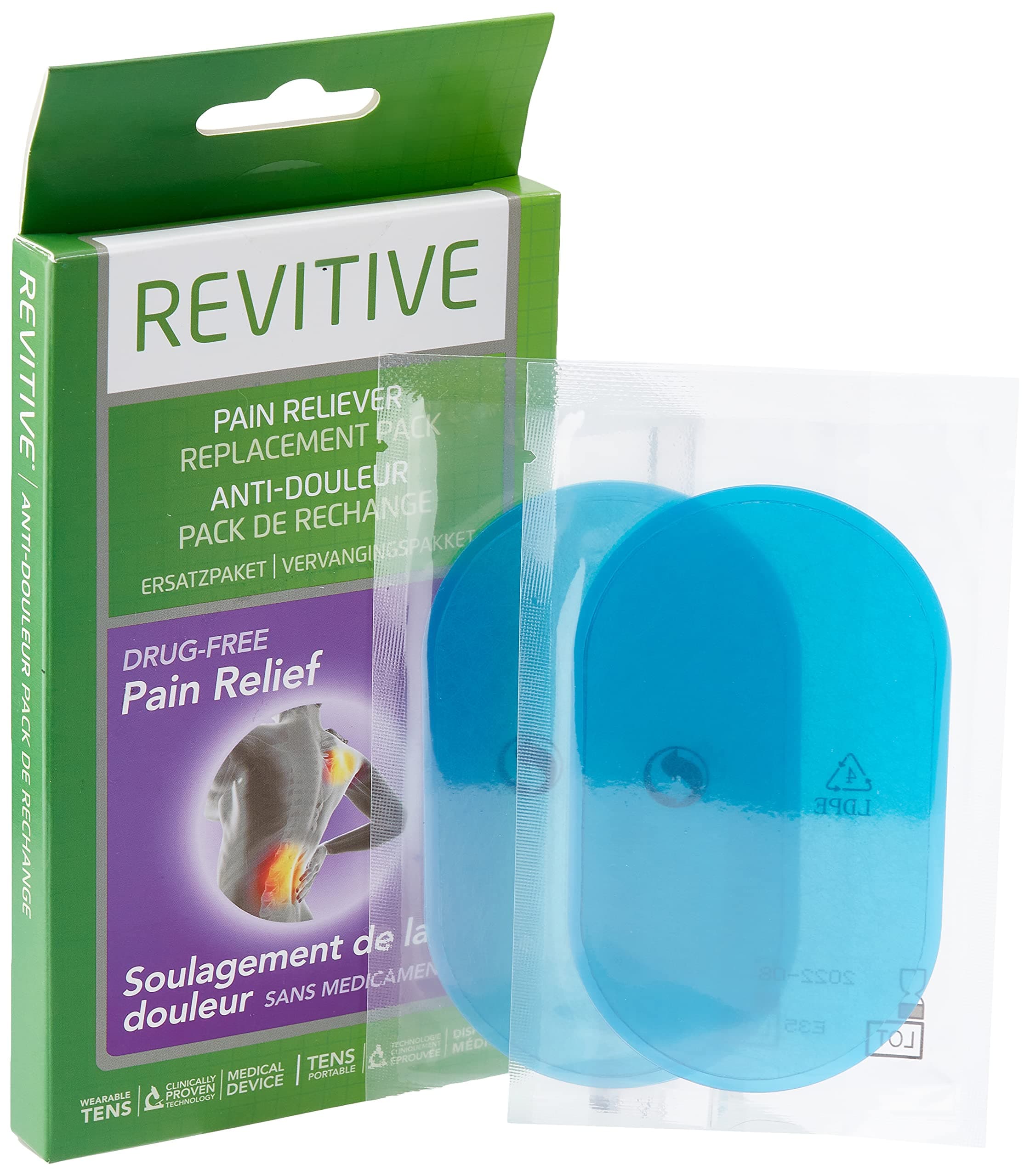 REVITIVE Tens Pain Reliever Replacement Pack