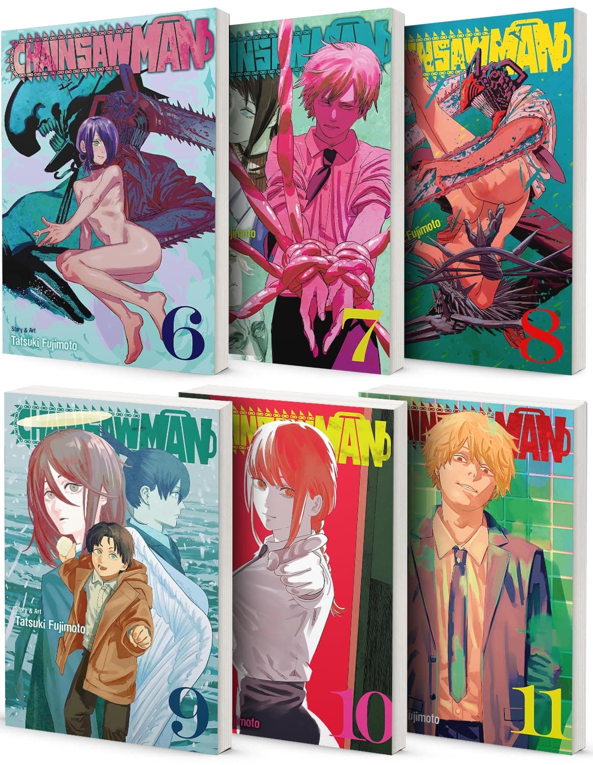 Chainsaw Man Vol. 6-11 Collection 6 Book Bundle Set
