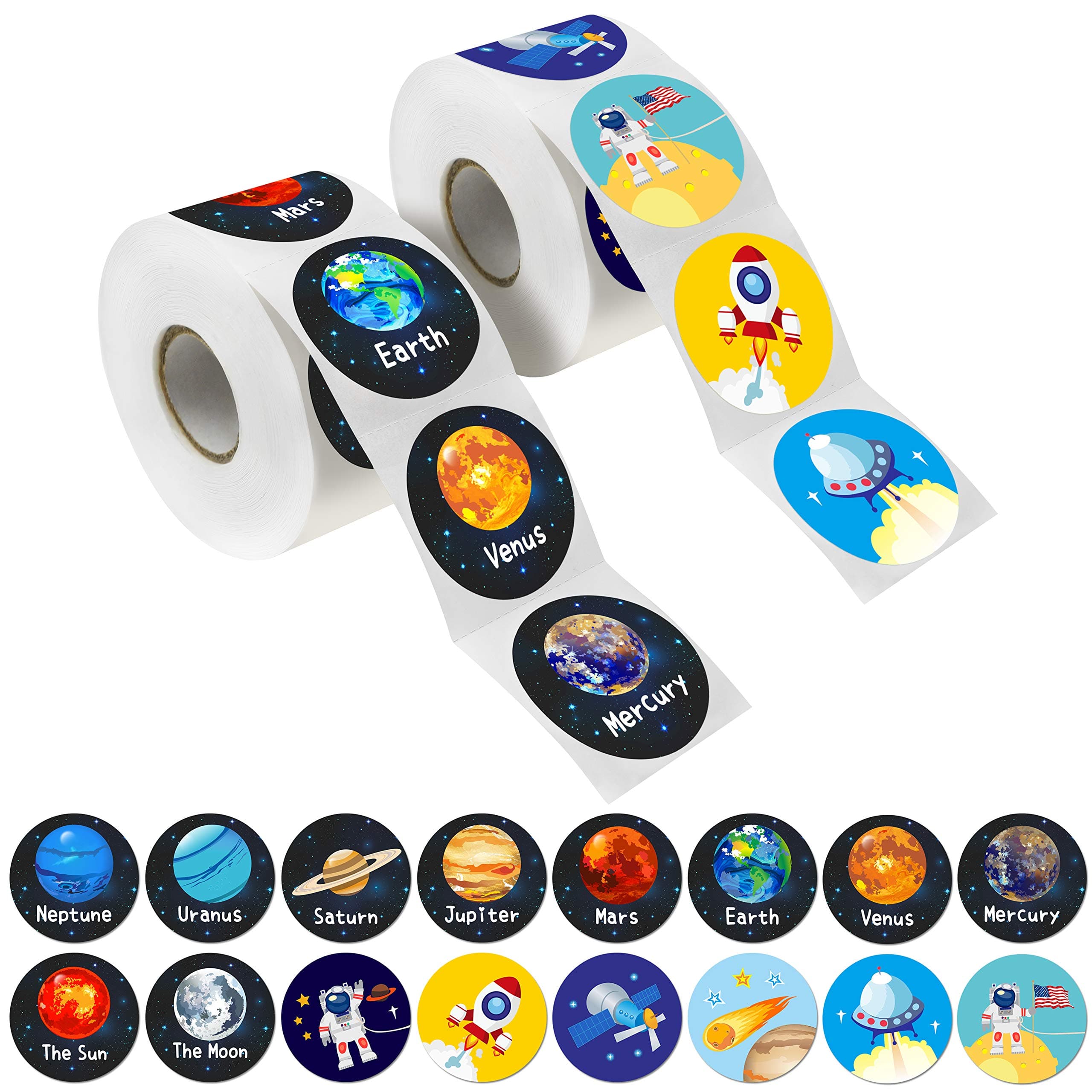 600 PCs Solar System Stickers