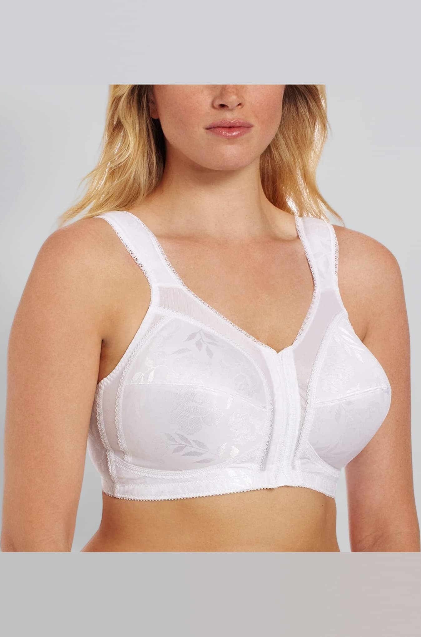 Playtex Women's Front Close with Flex Back Bra, White, 40D