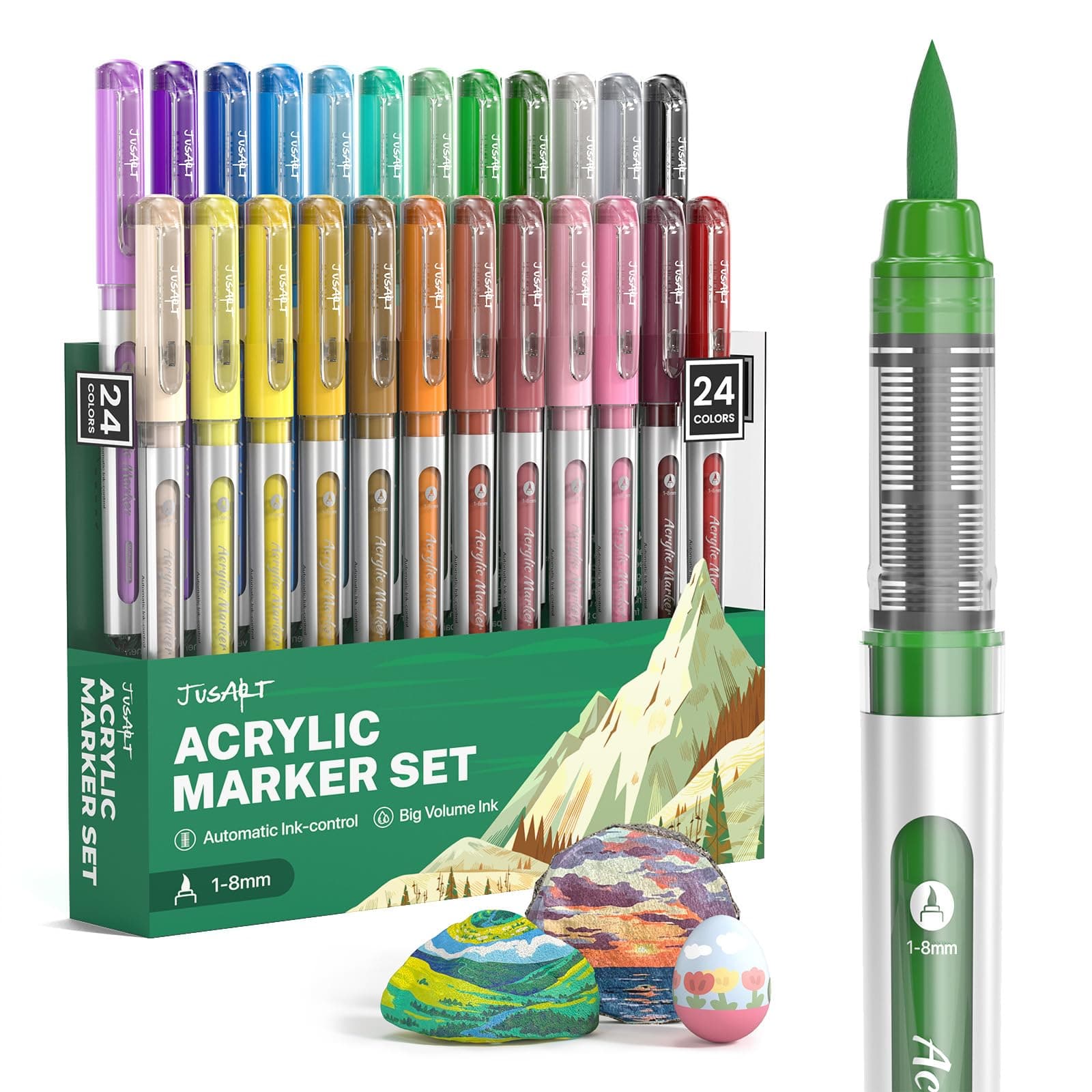 Water Based Acrylic Markers 24 Colours