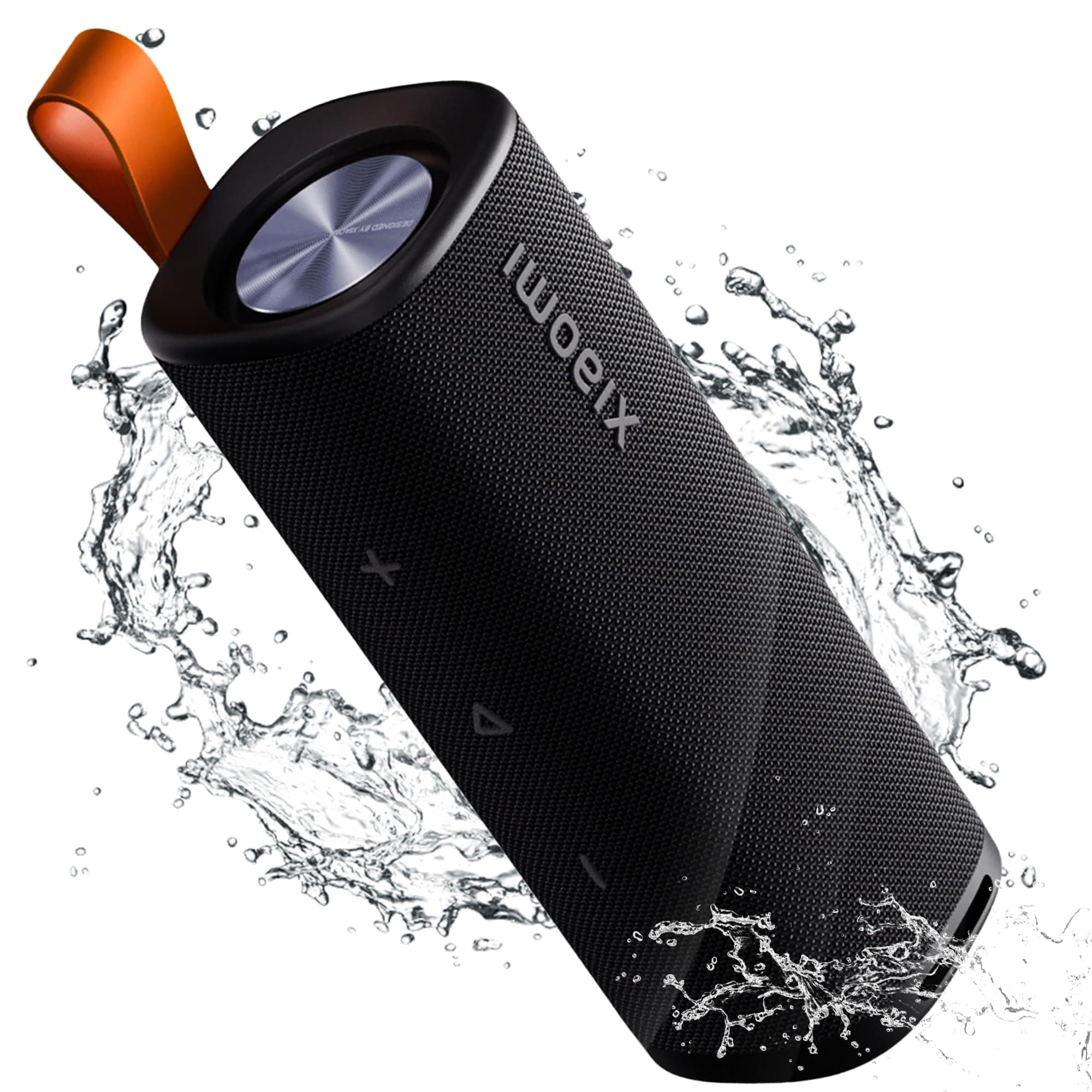 Portable Bluetooth Speaker Bluetooth 5.4, IP67 Wireless Speaker Waterproof with 12 Hours Playback Time, Supports TWS Connection (Black)