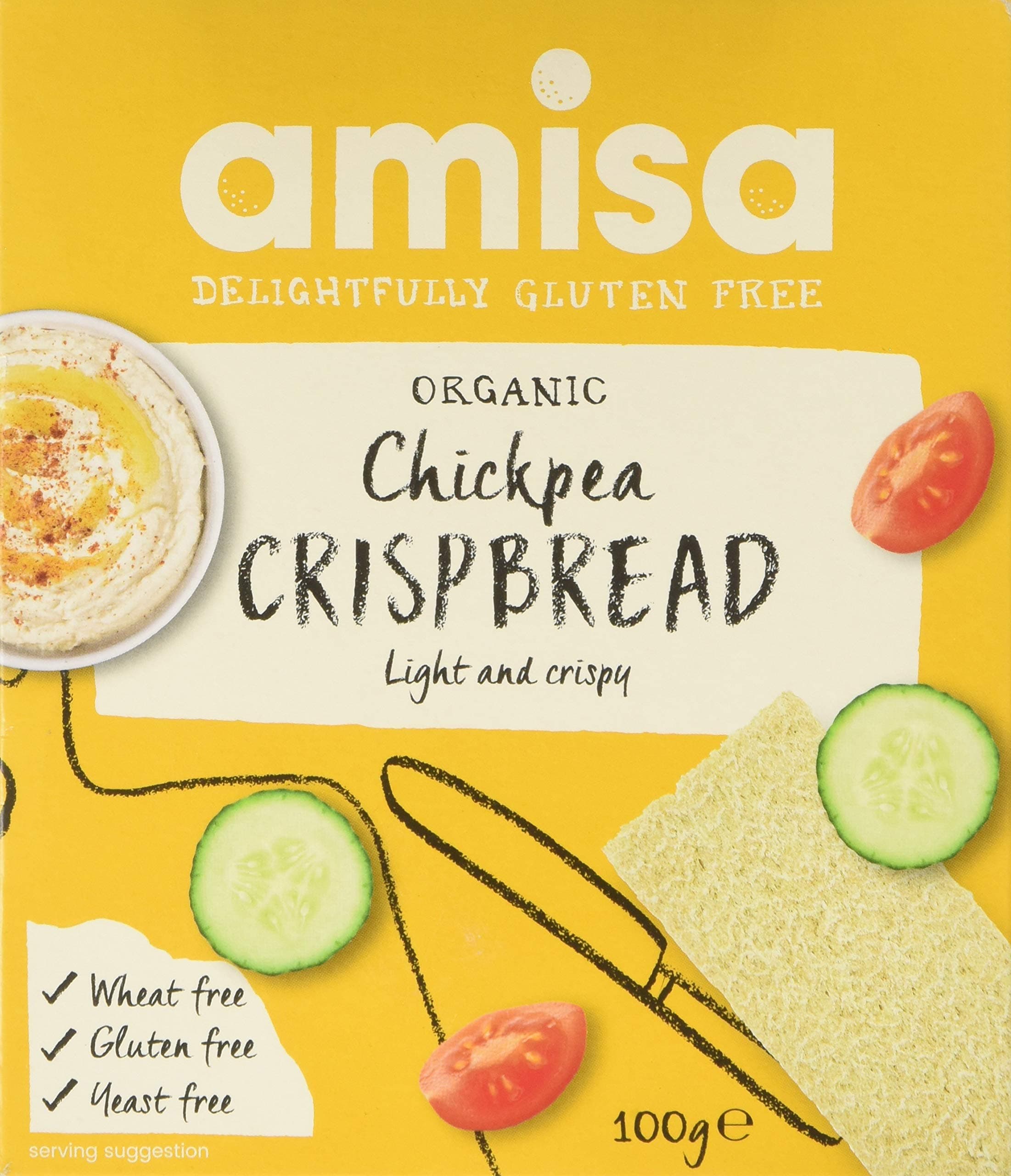 Amisa Organic Chickpea Crispbread, 100g