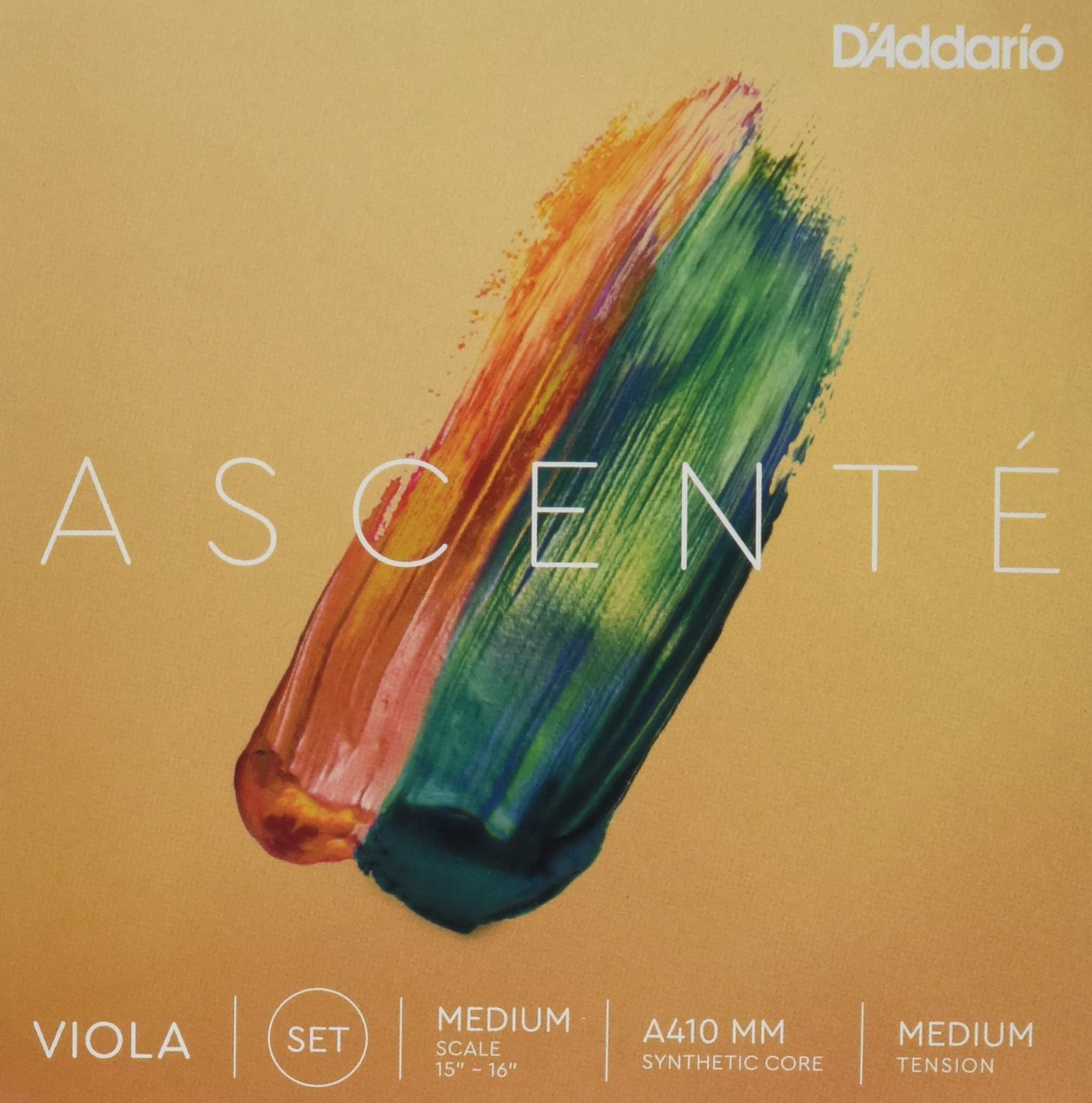 D'Addario Ascenté Viola String Set, Medium Scale, Medium Tension