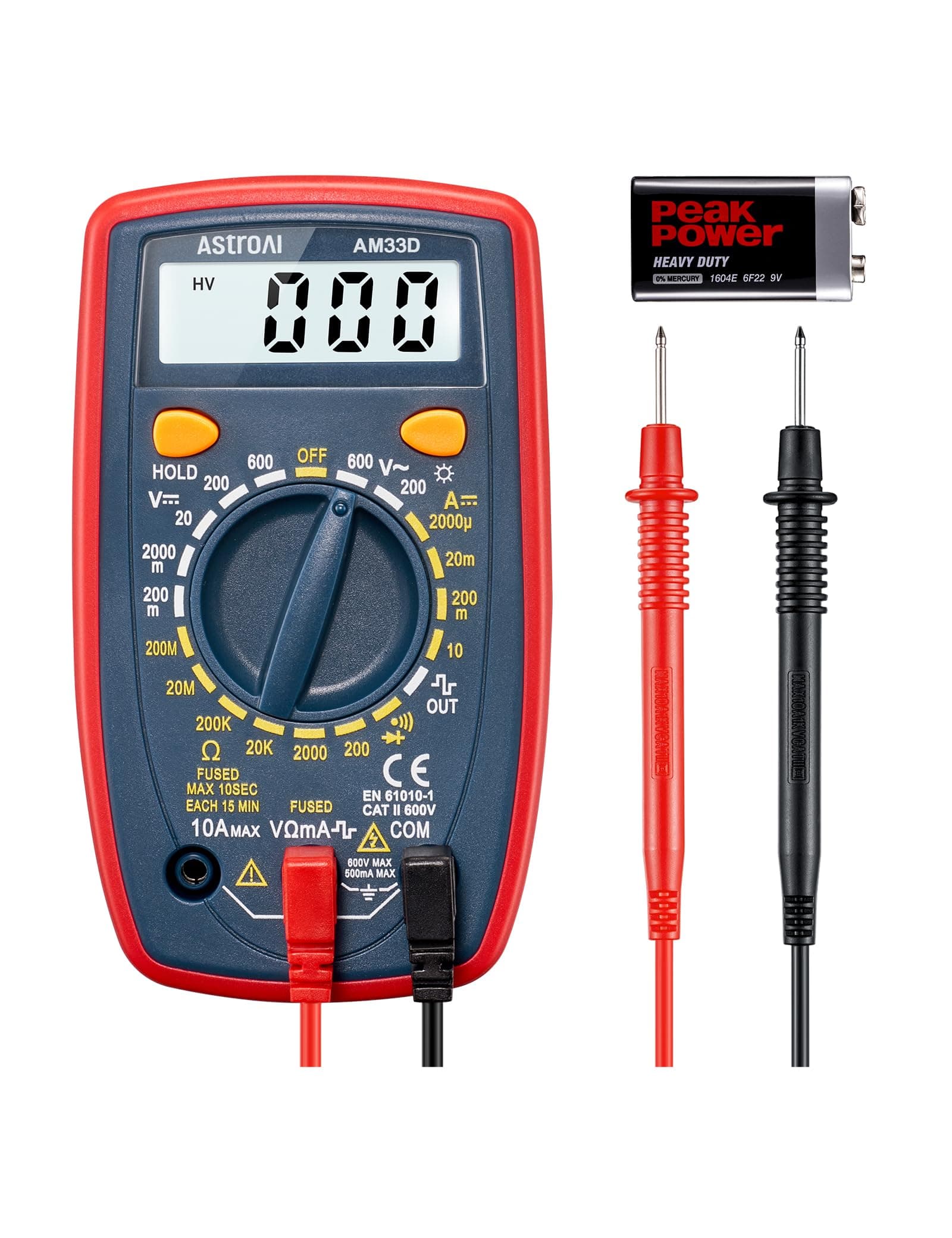 AstroAI Multimeter 2000 Counts