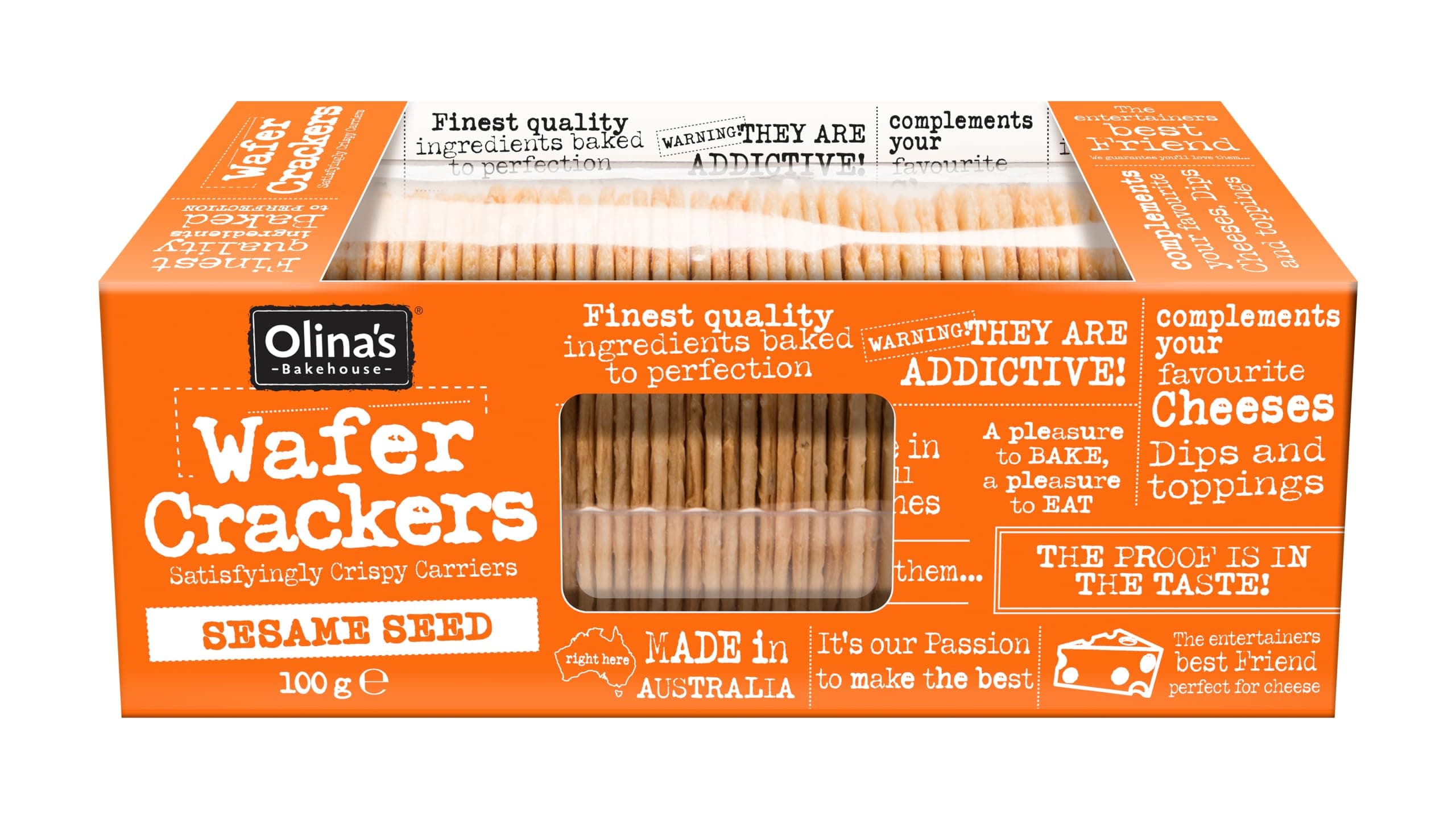 Sesame Wafer Crackers, 100g