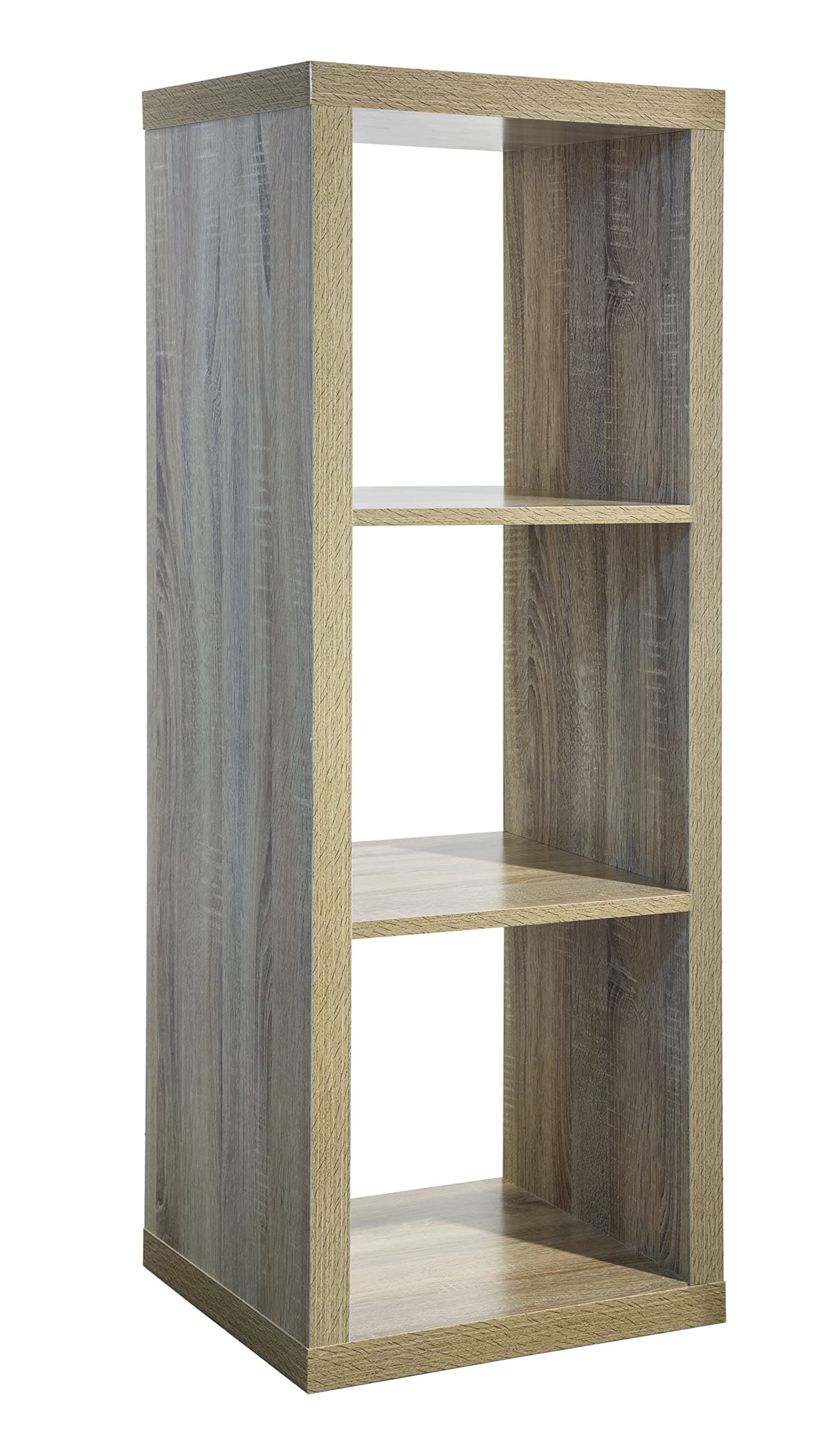 Juggernaut Storage 3-Cube Storage Organizer, Natural Oak